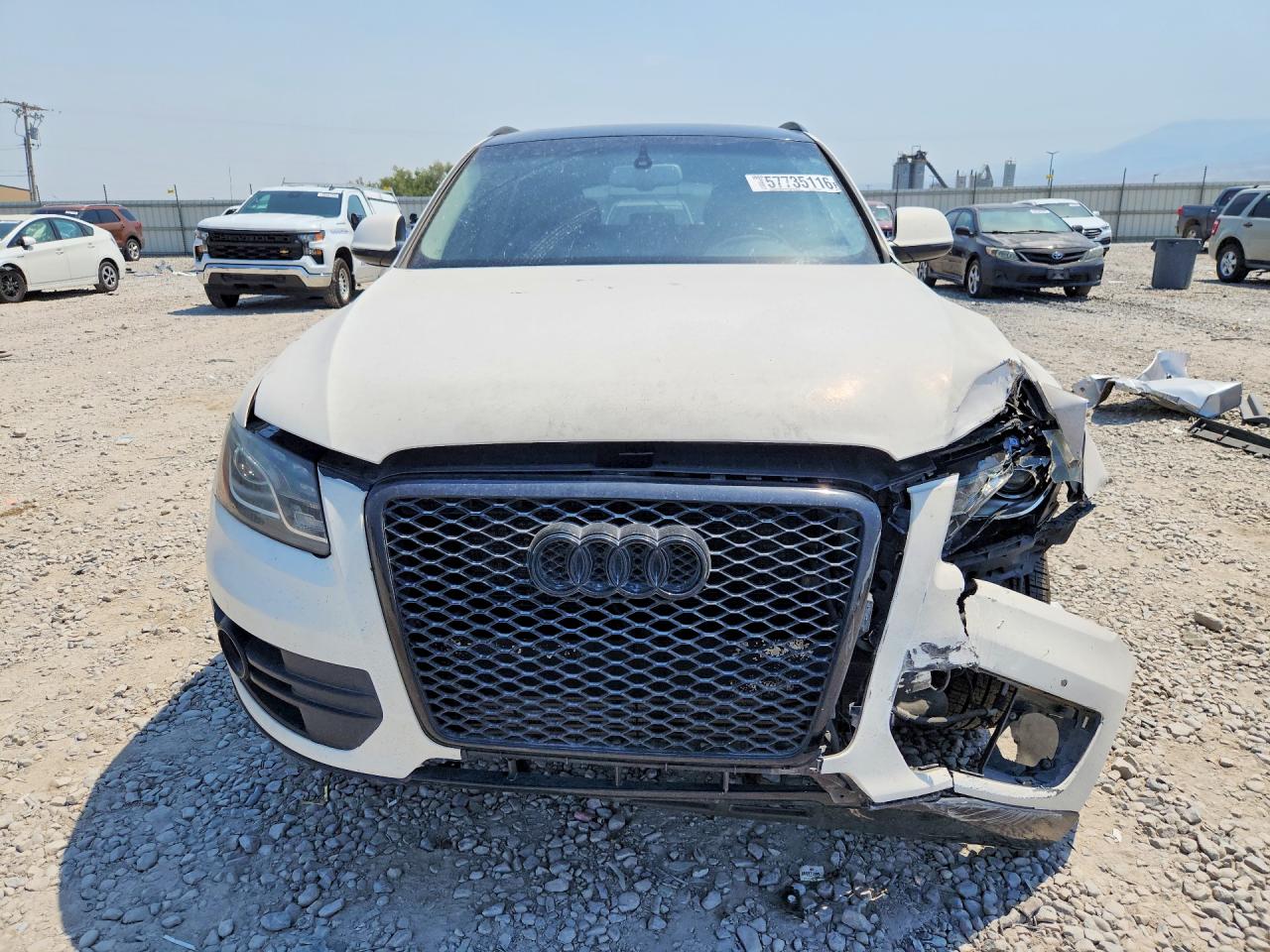 2012 Audi Q5 Premium Plus White vin: WA1LFAFP8CA069078