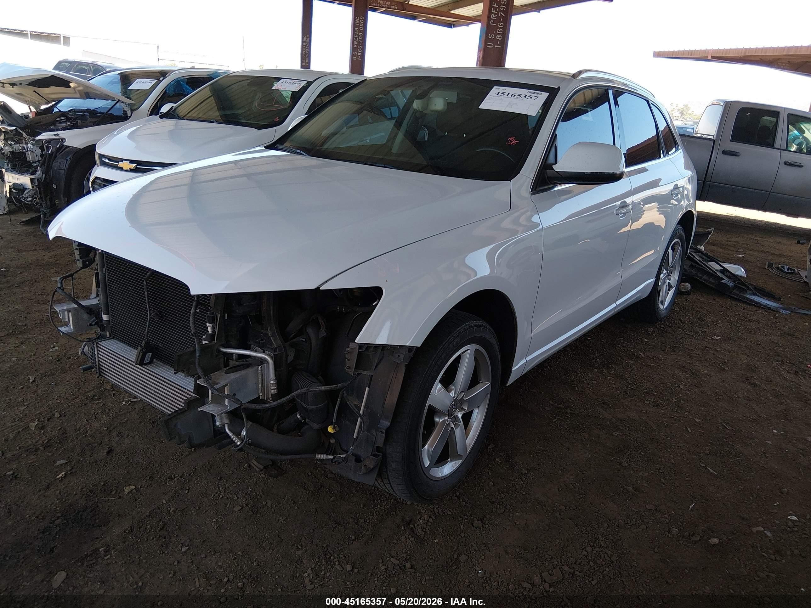 2012 Audi Q5 2.0t Premium White vin: WA1LFAFP8CA098726