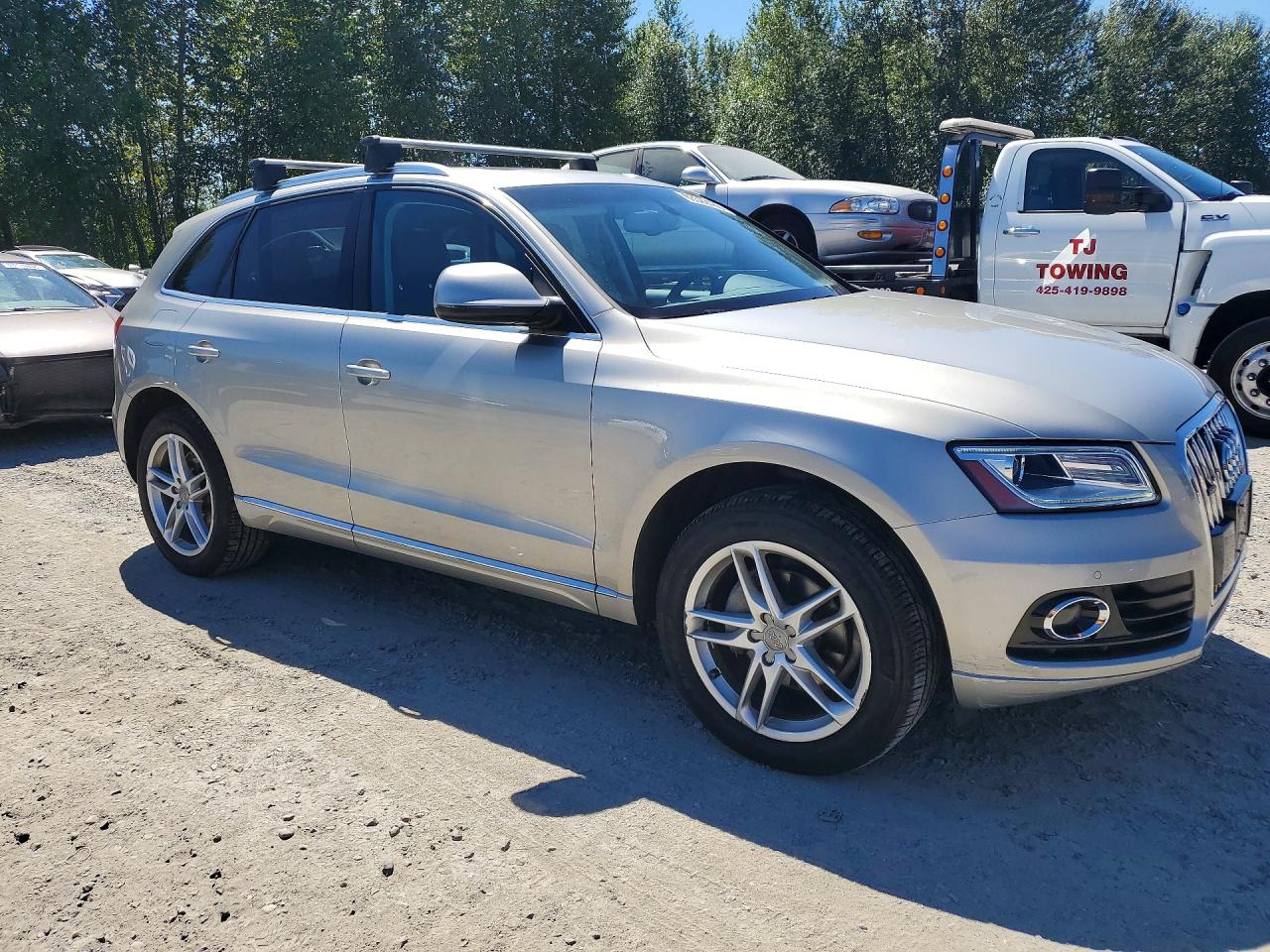 2013 Audi Q5 Premium Plus Серебряный vin: WA1LFAFP8DA025681