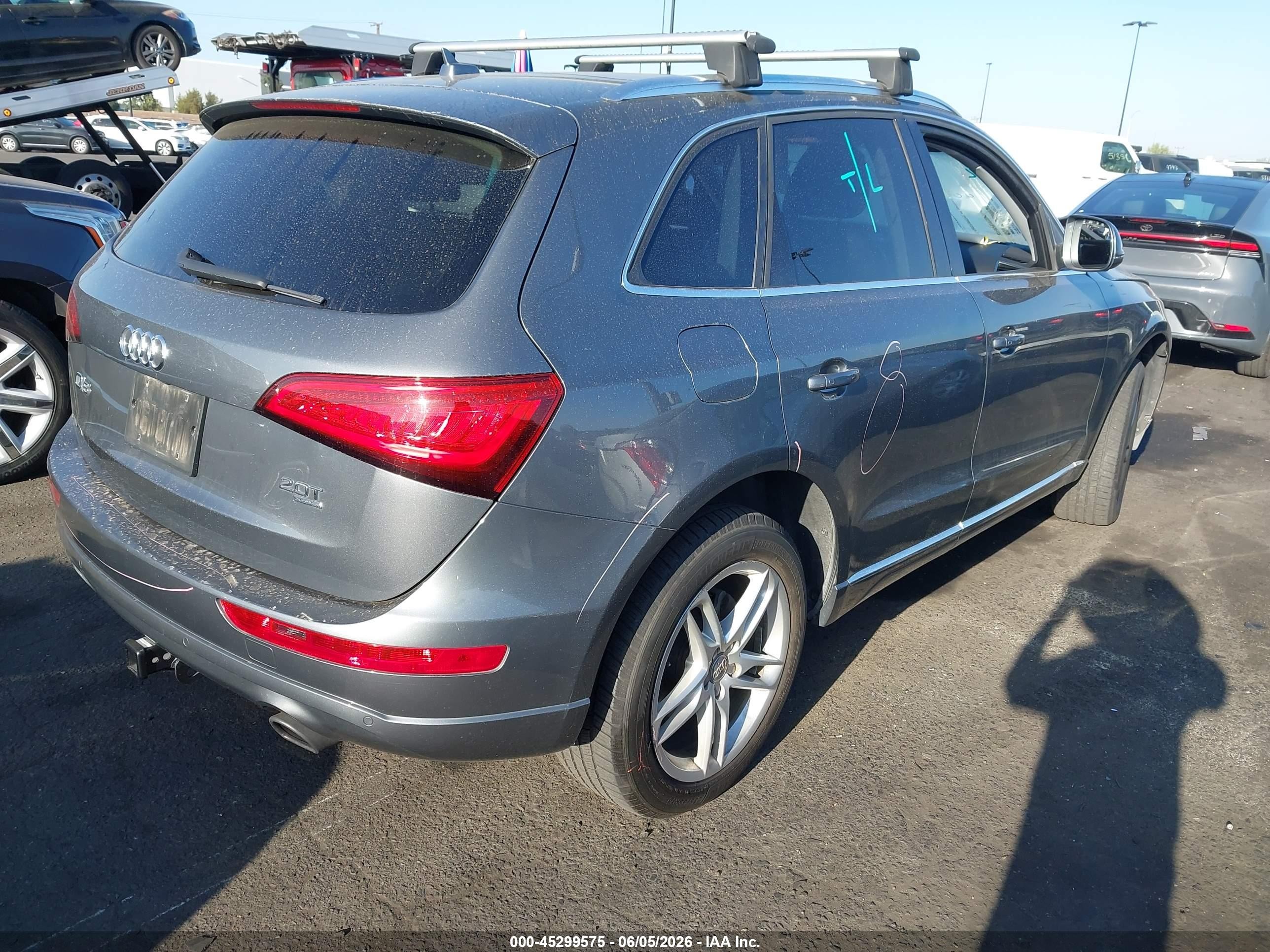 2013 Audi Q5 2.0t Premium Gray vin: WA1LFAFP8DA100234