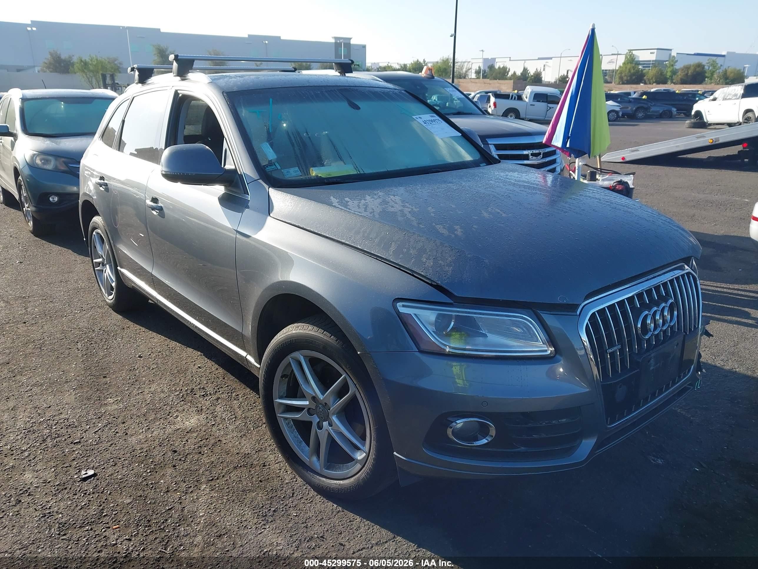 2013 Audi Q5 2.0t Premium Gray vin: WA1LFAFP8DA100234