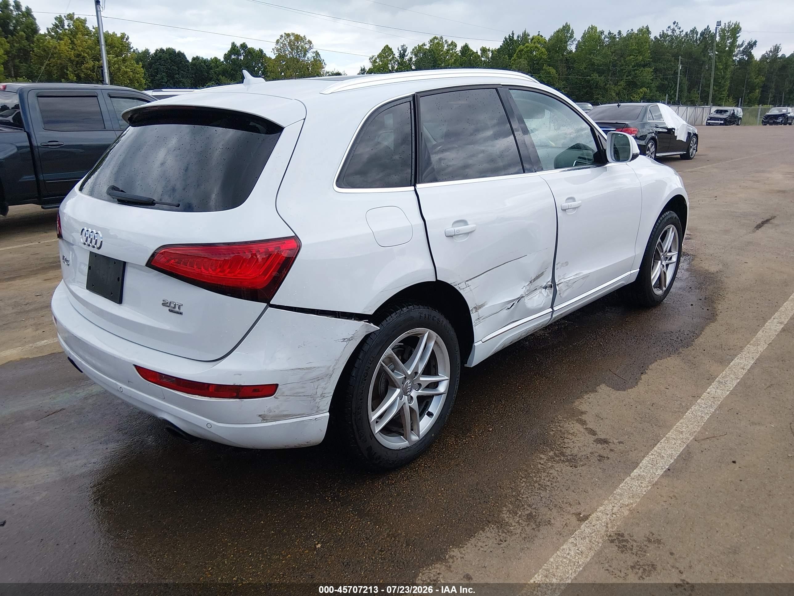 2014 Audi Q5 2.0t Premium White vin: WA1LFAFP8EA063512