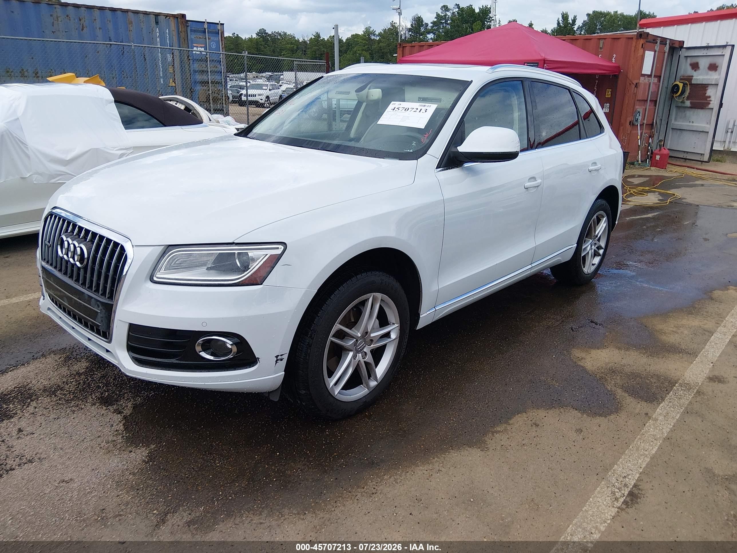2014 Audi Q5 2.0t Premium White vin: WA1LFAFP8EA063512
