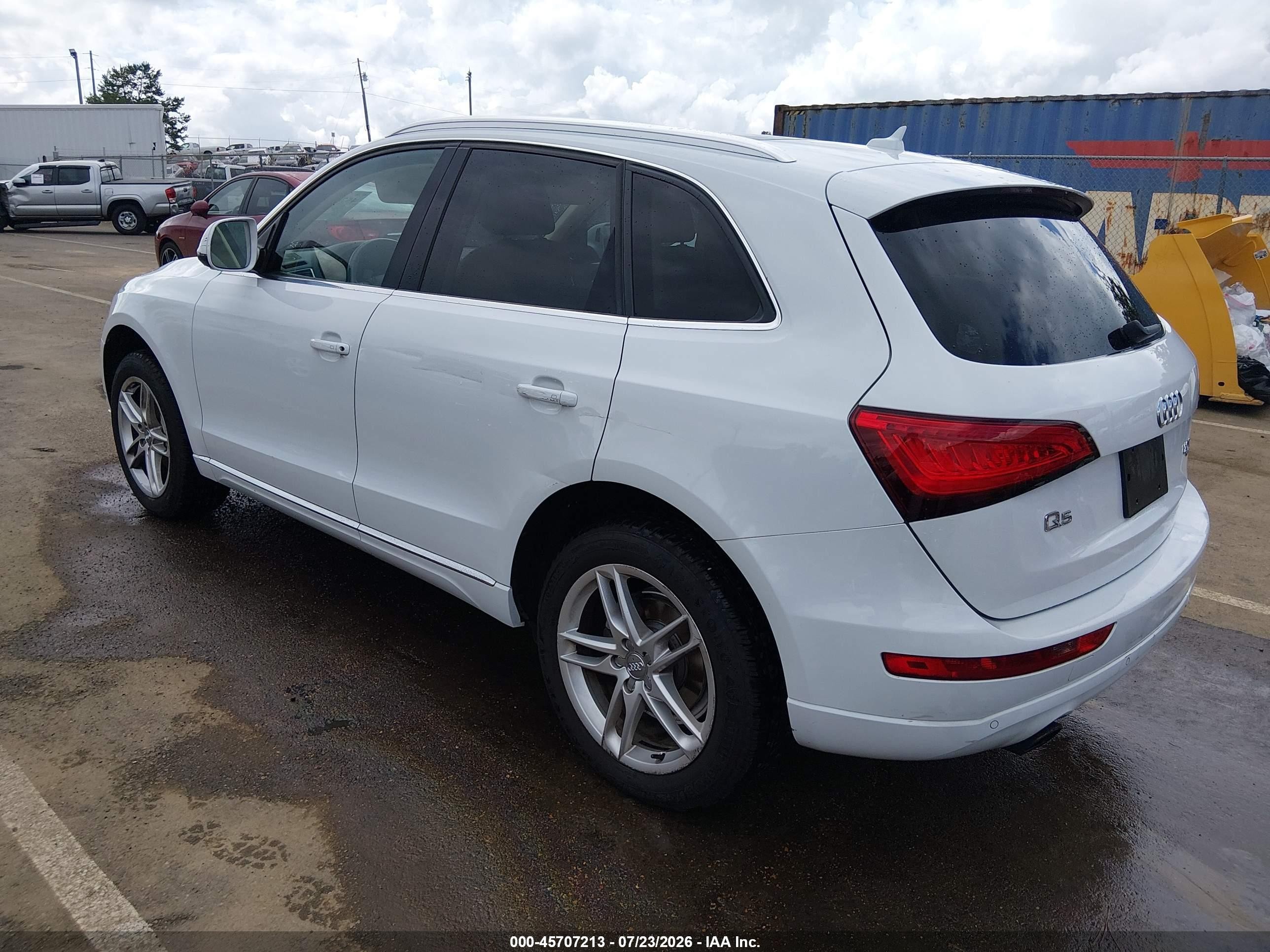 2014 Audi Q5 2.0t Premium White vin: WA1LFAFP8EA063512
