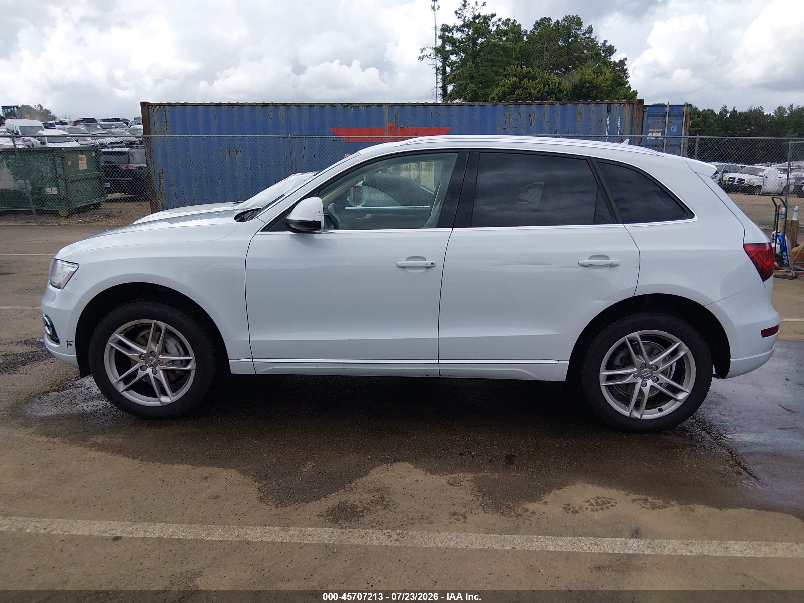 2014 Audi Q5 2.0t Premium White vin: WA1LFAFP8EA063512