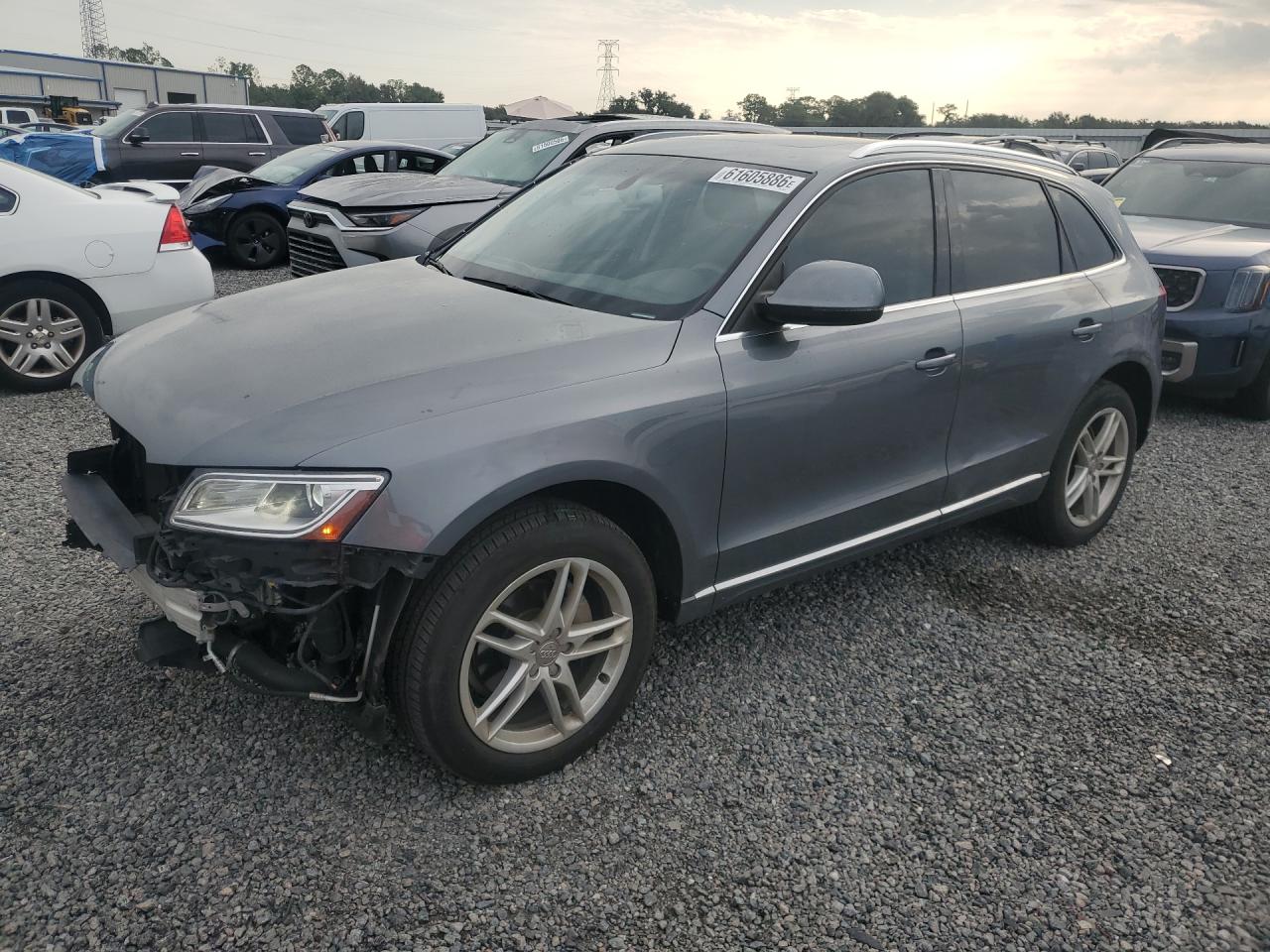 2014 Audi Q5 Premium Plus Gray vin: WA1LFAFP8EA089091