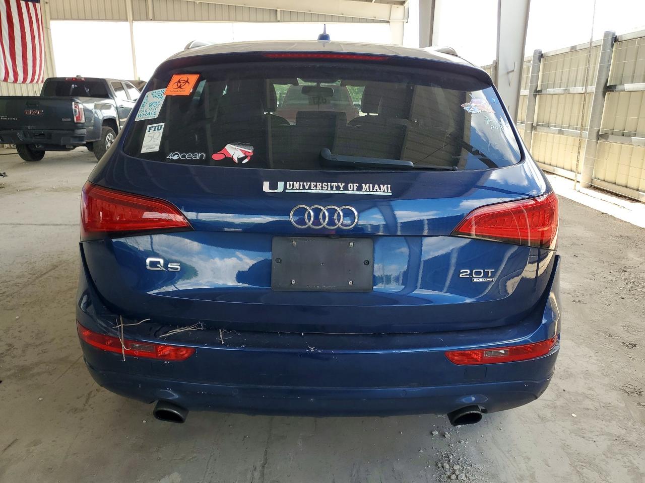 2014 Audi Q5 Premium Plus Синий vin: WA1LFAFP8EA089561