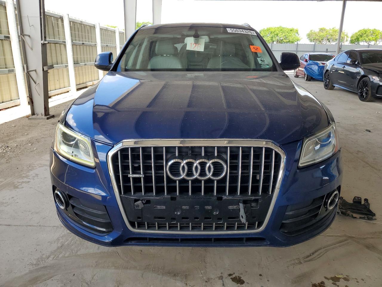 2014 Audi Q5 Premium Plus Синий vin: WA1LFAFP8EA089561