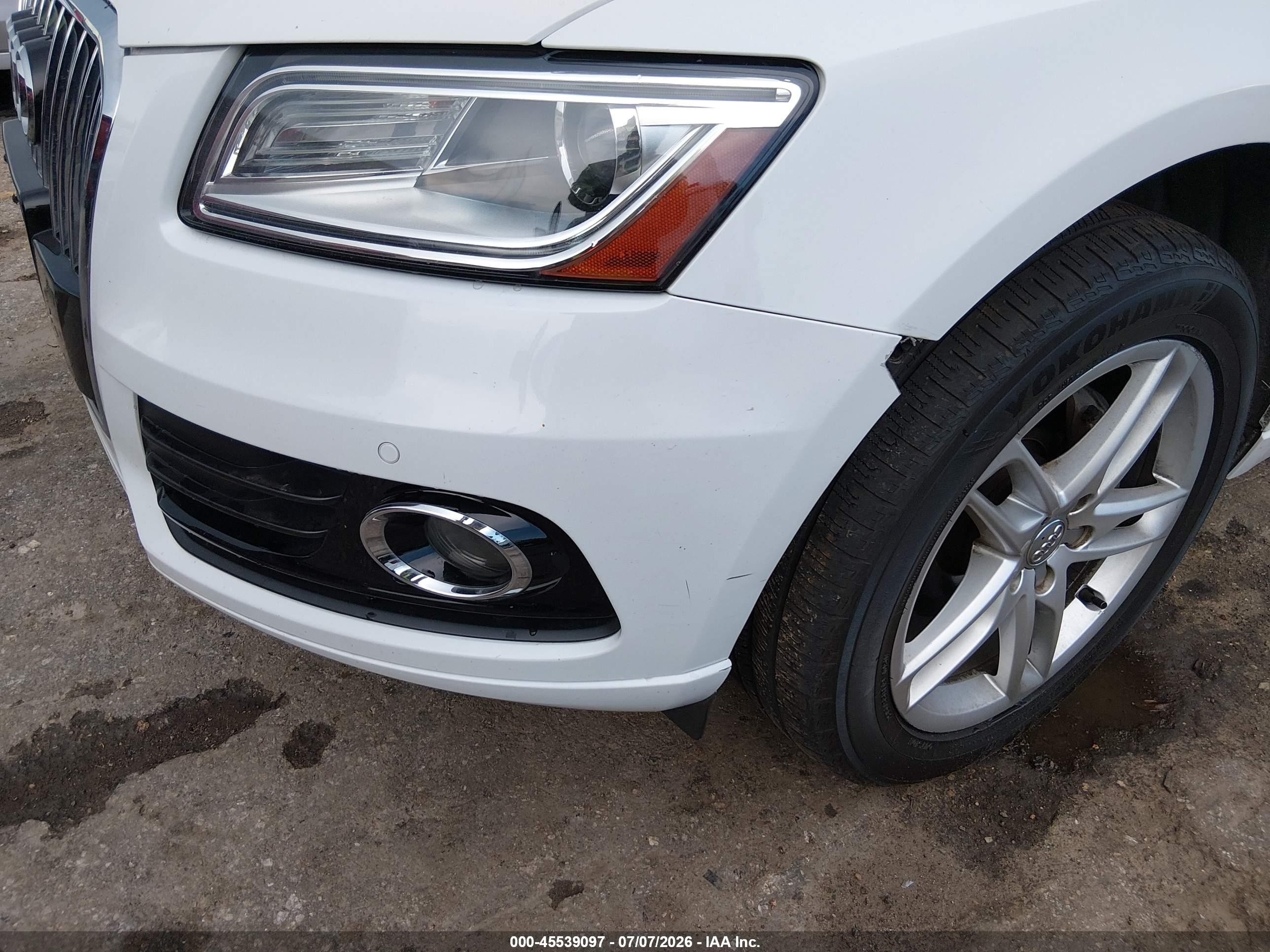 2015 Audi Q5 2.0t Premium White vin: WA1LFAFP8FA050129