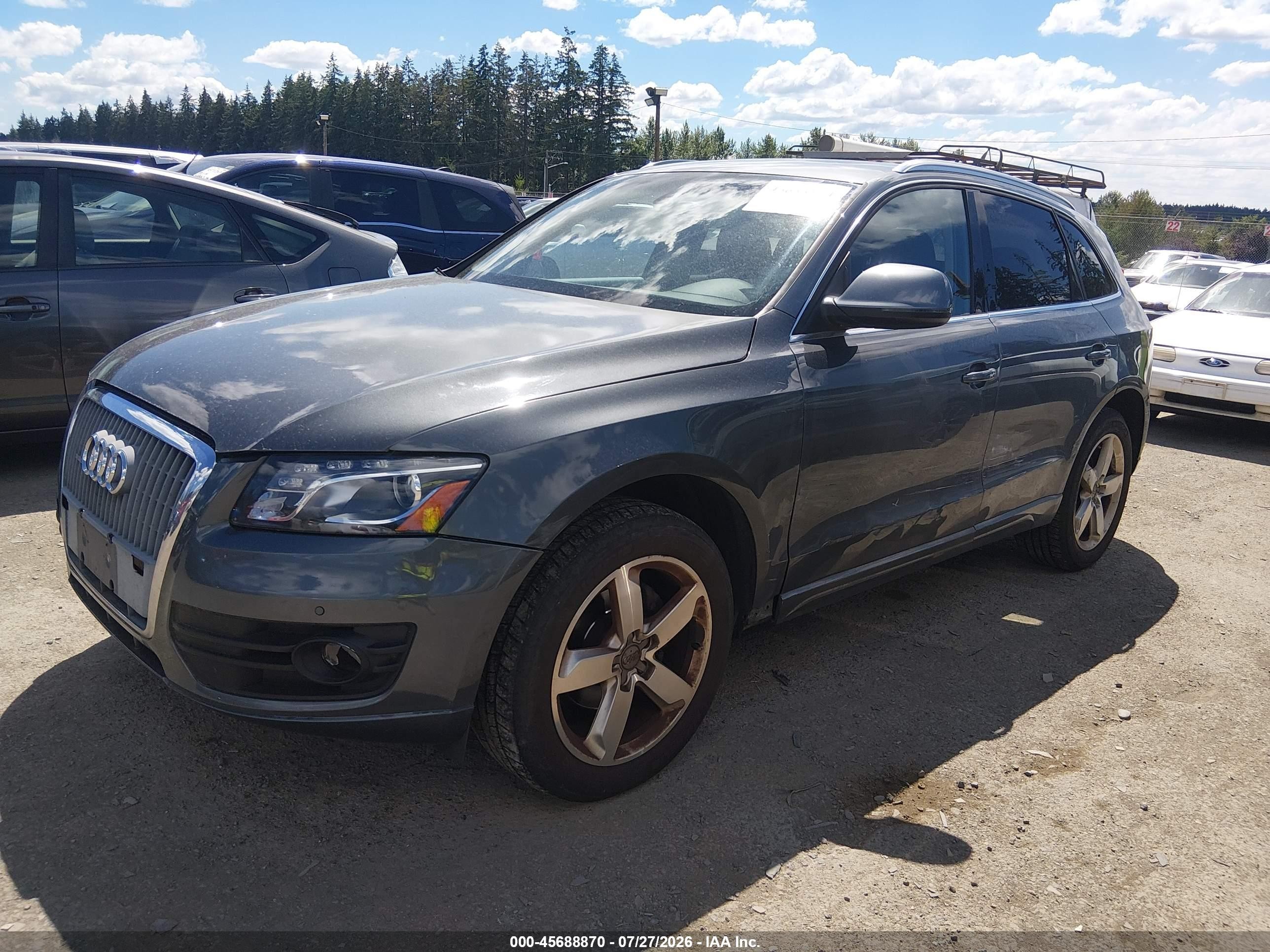 2012 Audi Q5 2.0t Premium Gray vin: WA1LFAFP9CA002005