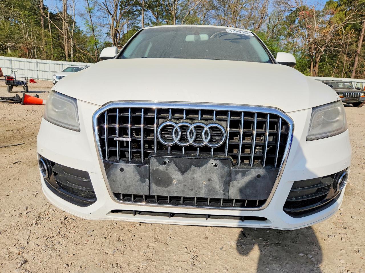 2014 Audi Q5 Premium Plus White vin: WA1LFAFP9EA008602
