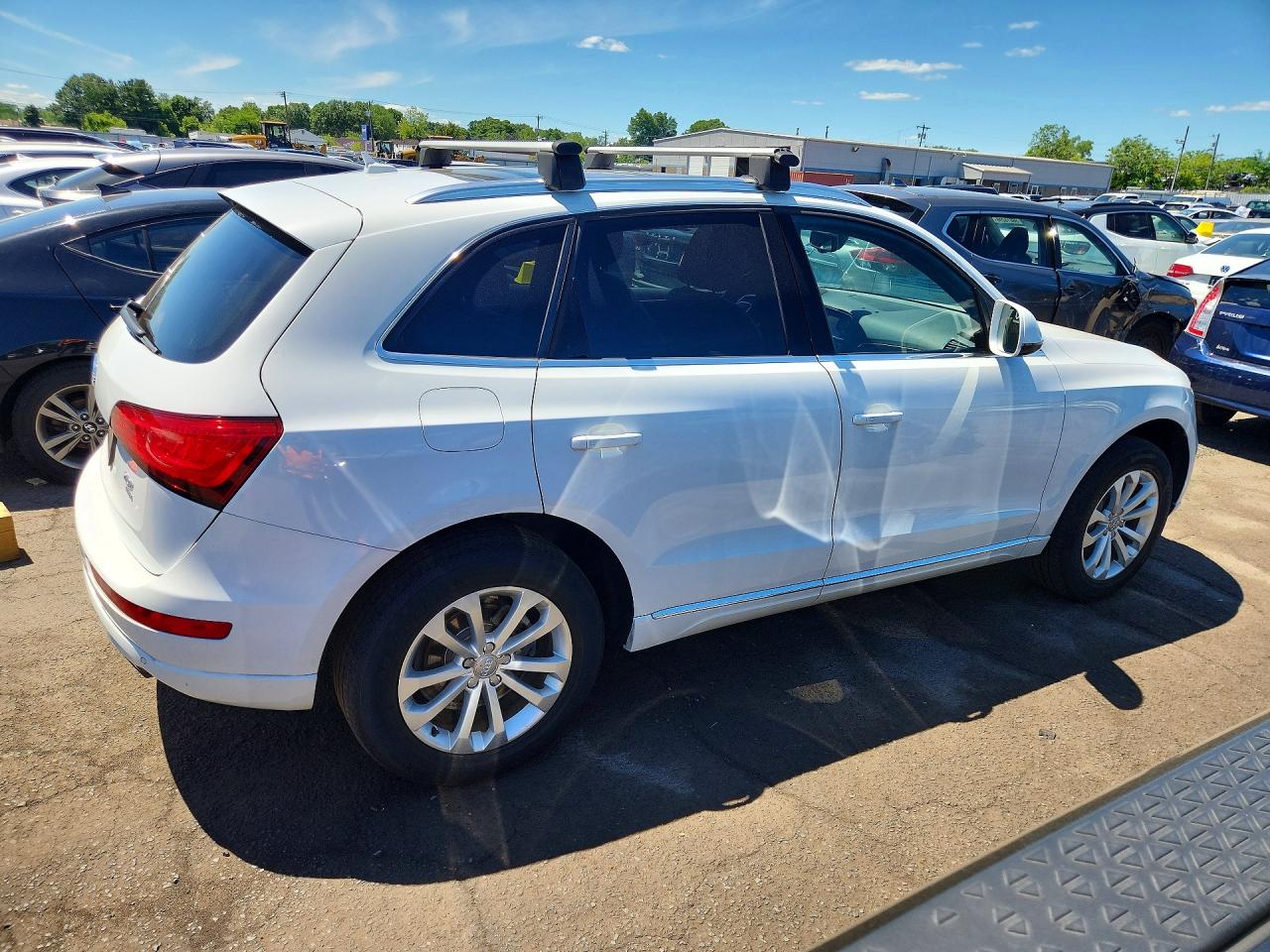 2014 Audi Q5 Premium Plus White vin: WA1LFAFP9EA080299