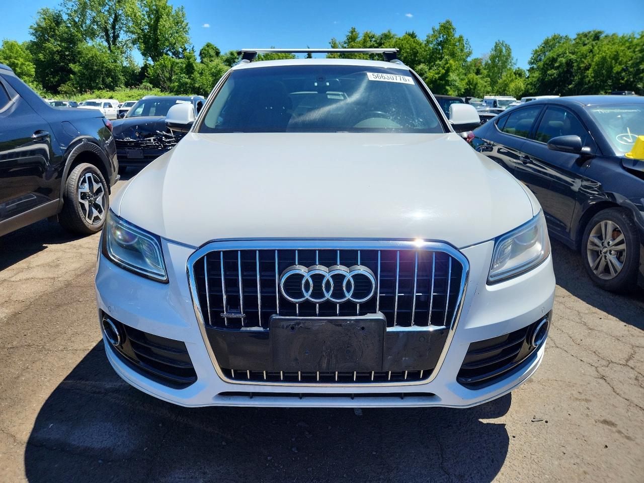 2014 Audi Q5 Premium Plus White vin: WA1LFAFP9EA080299