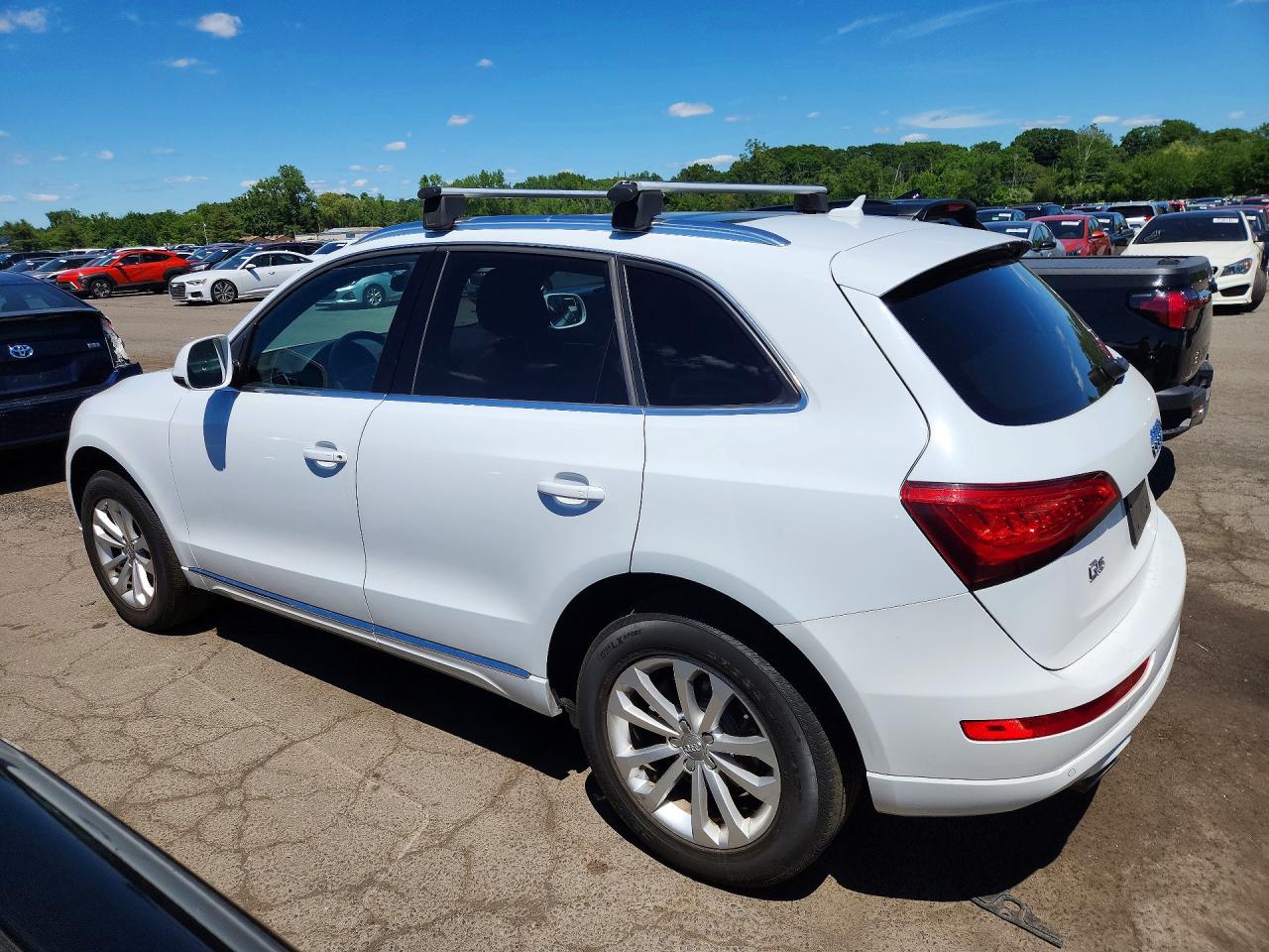 2014 Audi Q5 Premium Plus White vin: WA1LFAFP9EA080299