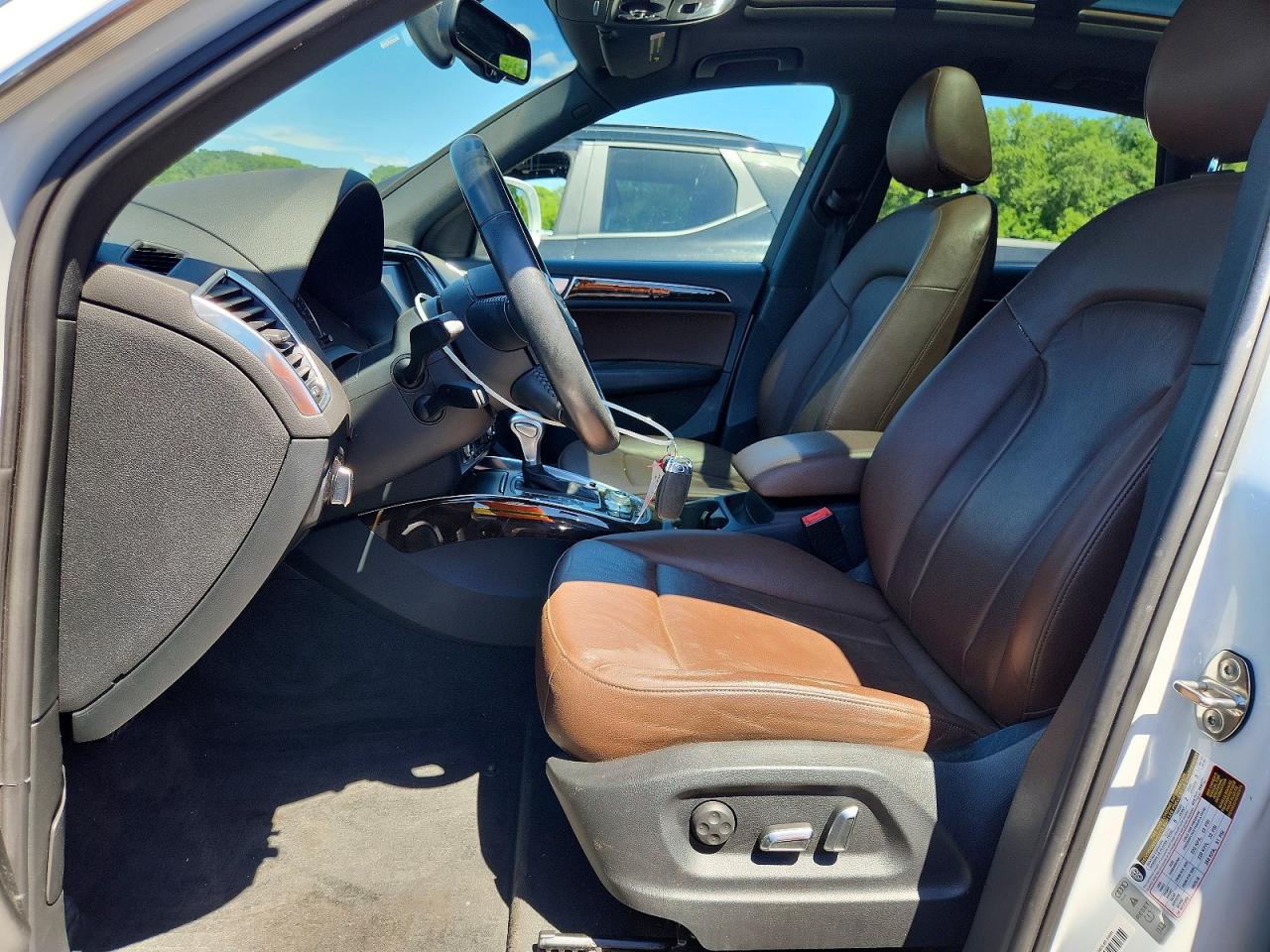 2014 Audi Q5 Premium Plus White vin: WA1LFAFP9EA080299