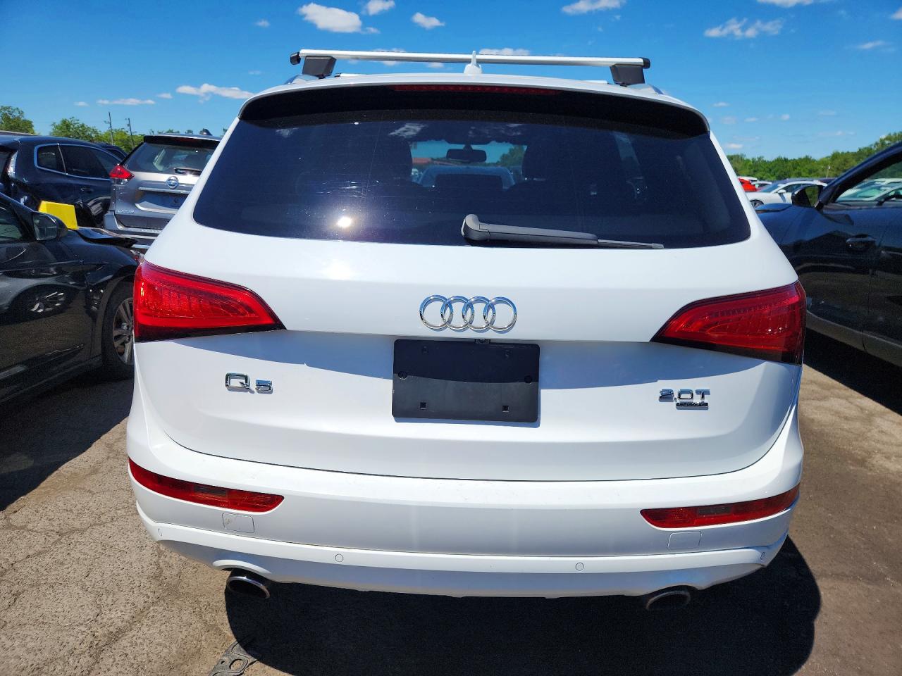 2014 Audi Q5 Premium Plus White vin: WA1LFAFP9EA080299