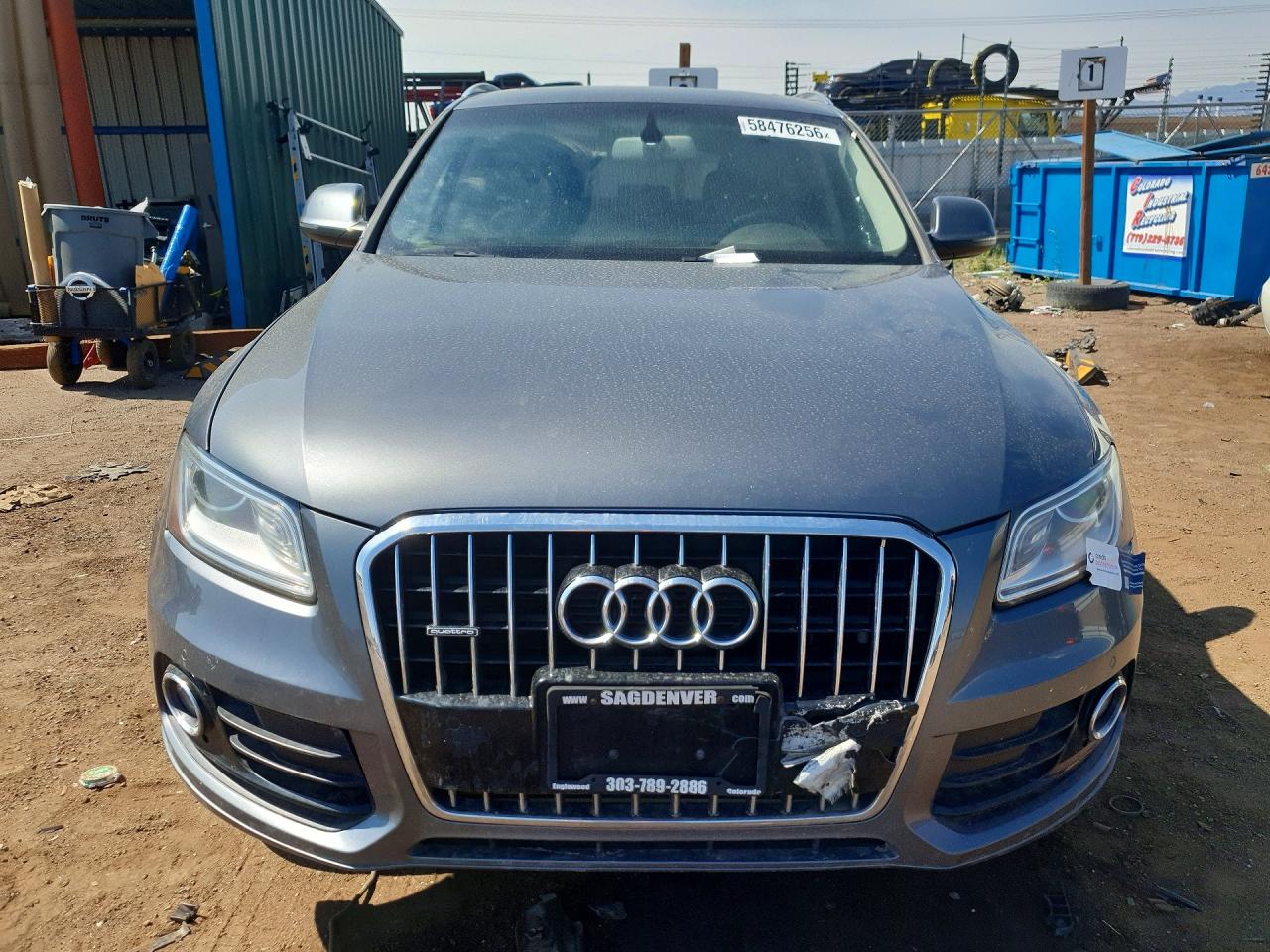 2014 Audi Q5 Premium Plus Gray vin: WA1LFAFP9EA081694