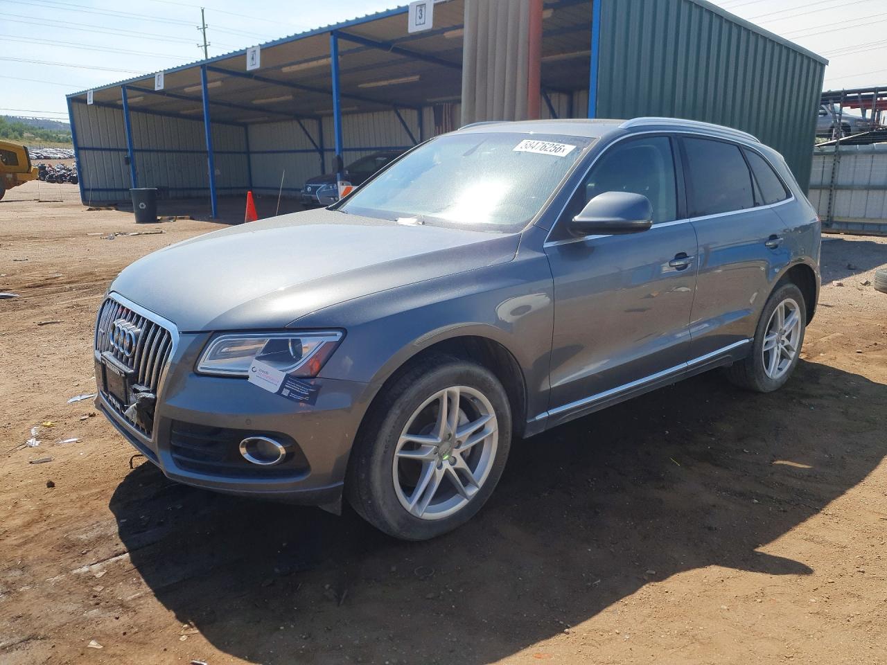 2014 Audi Q5 Premium Plus Gray vin: WA1LFAFP9EA081694