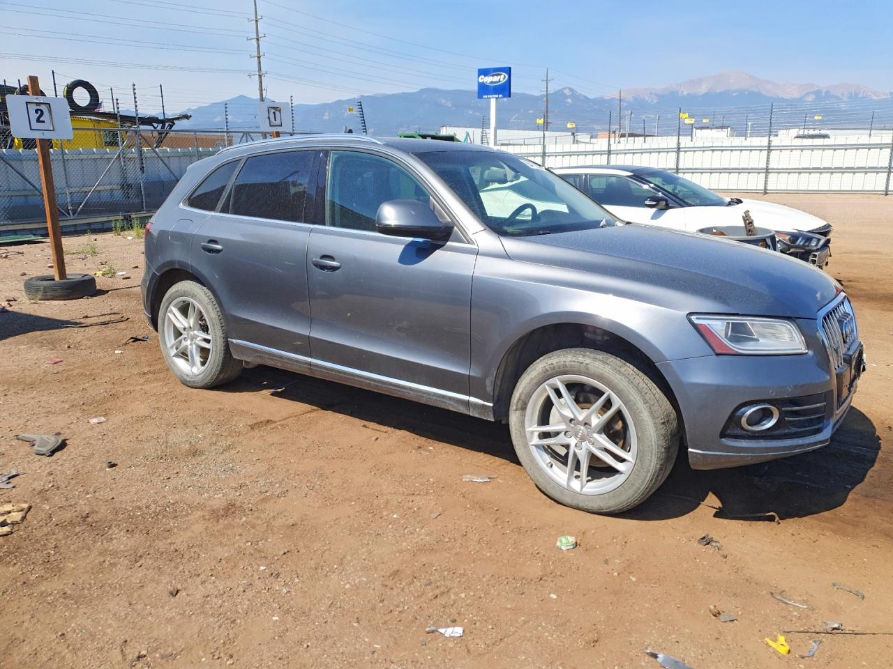 2014 Audi Q5 Premium Plus Gray vin: WA1LFAFP9EA081694