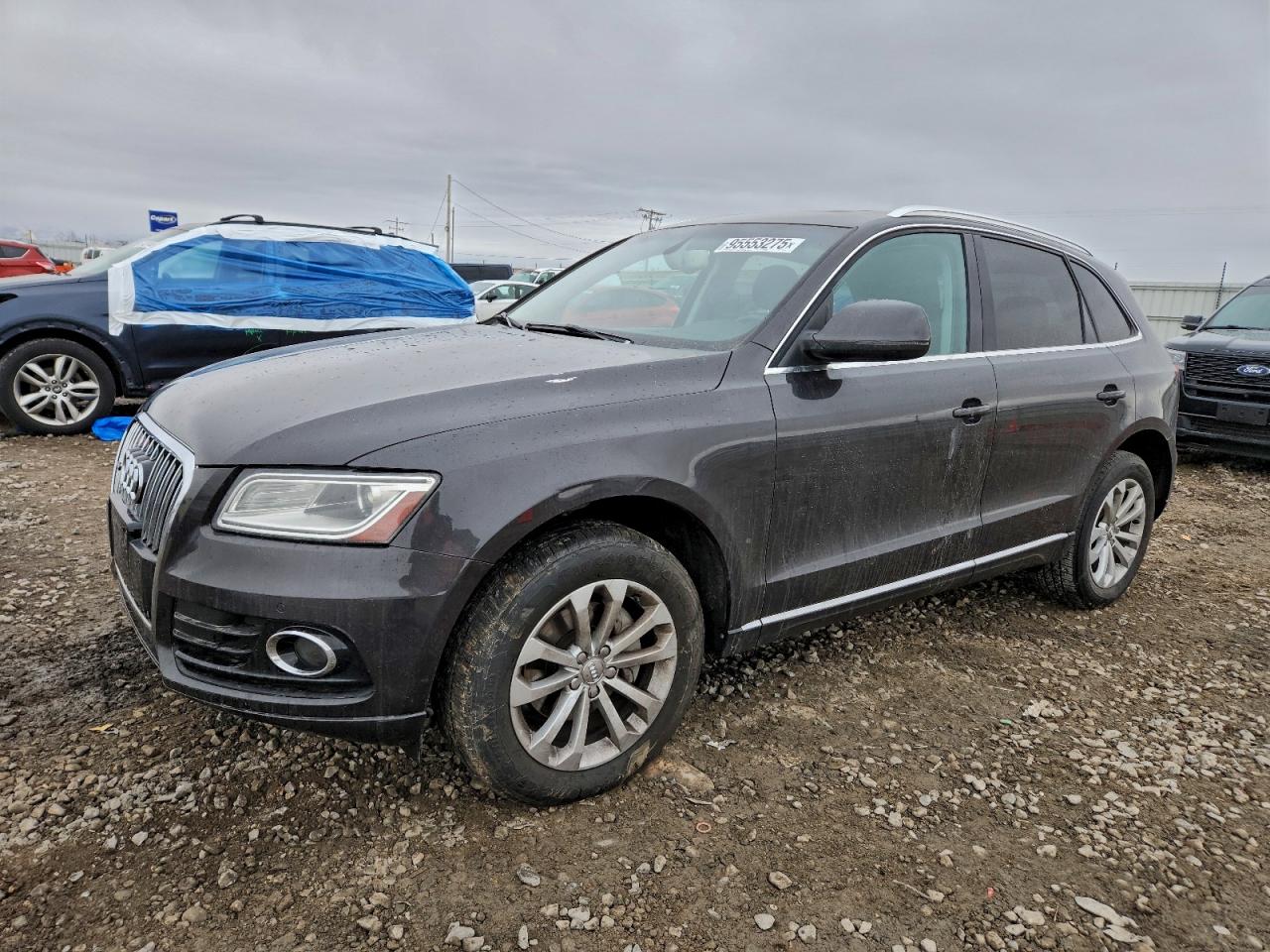 2014 Audi Q5 Premium Plus Gray vin: WA1LFAFP9EA100194