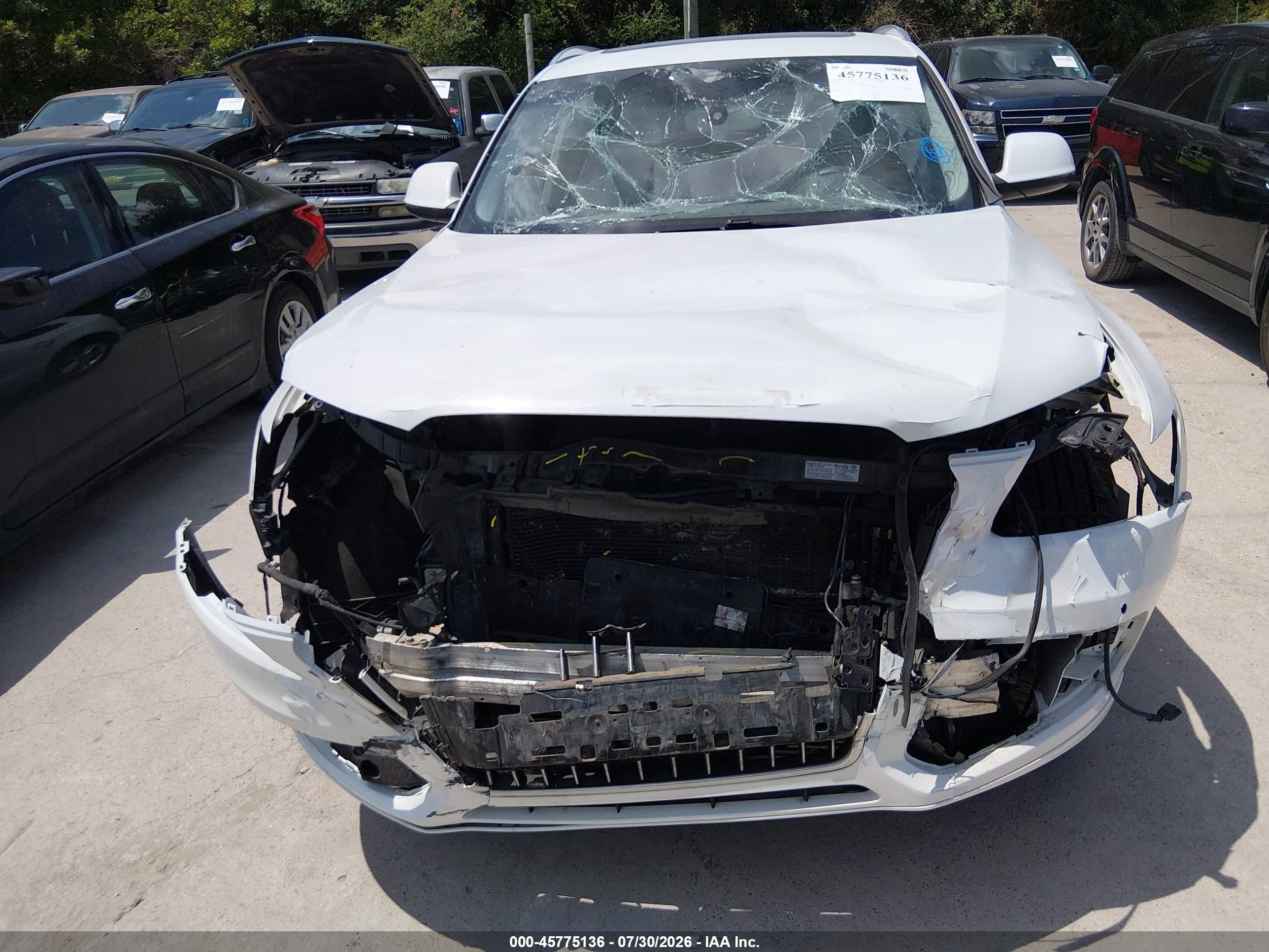 2014 Audi Q5 2.0t Premium White vin: WA1LFAFP9EA101488