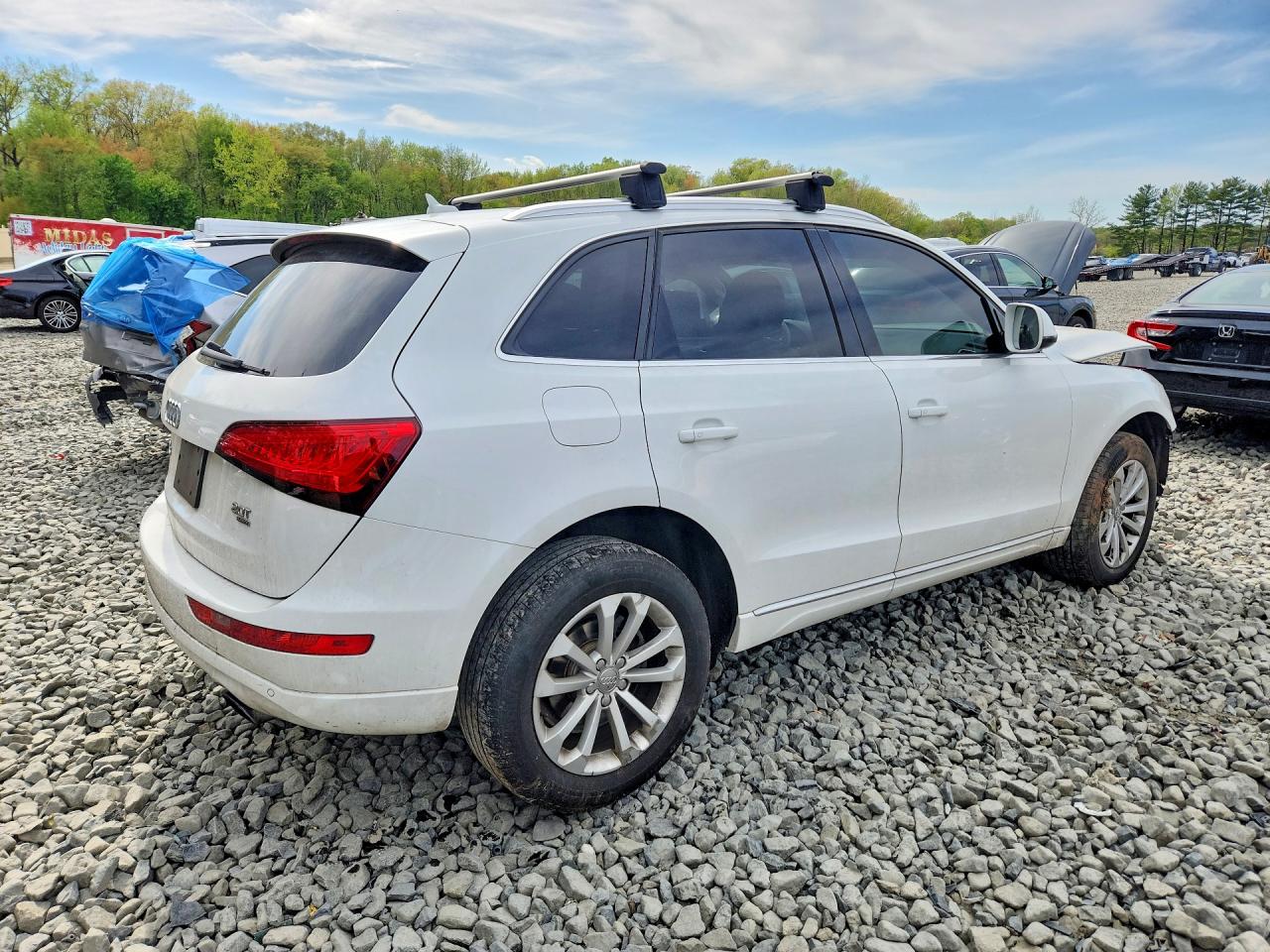 2014 Audi Q5 Premium Plus White vin: WA1LFAFP9EA108554