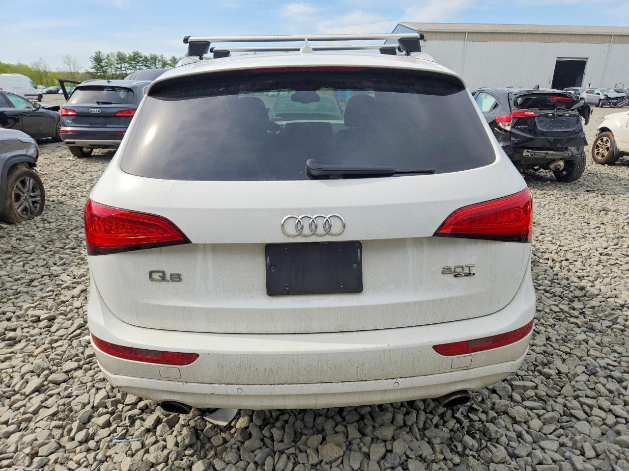 2014 Audi Q5 Premium Plus White vin: WA1LFAFP9EA108554