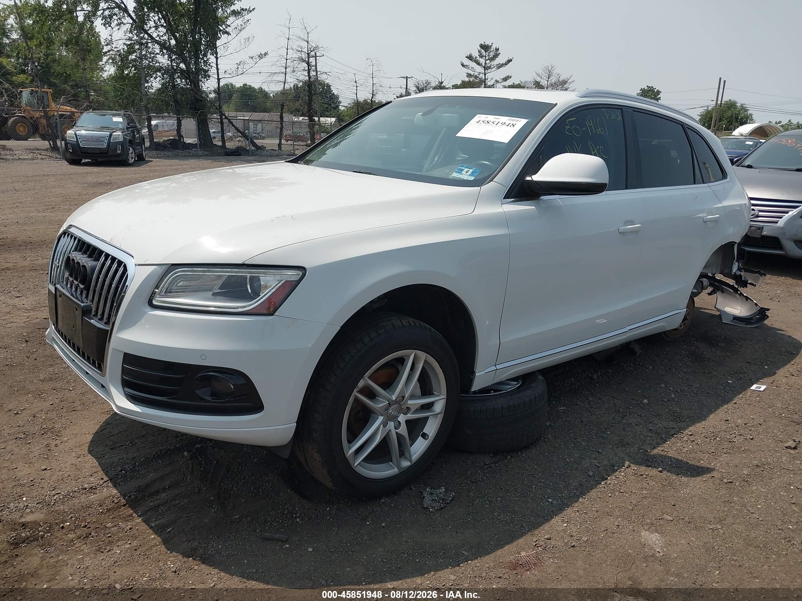 2014 Audi Q5 2.0t Premium White vin: WA1LFAFP9EA120171