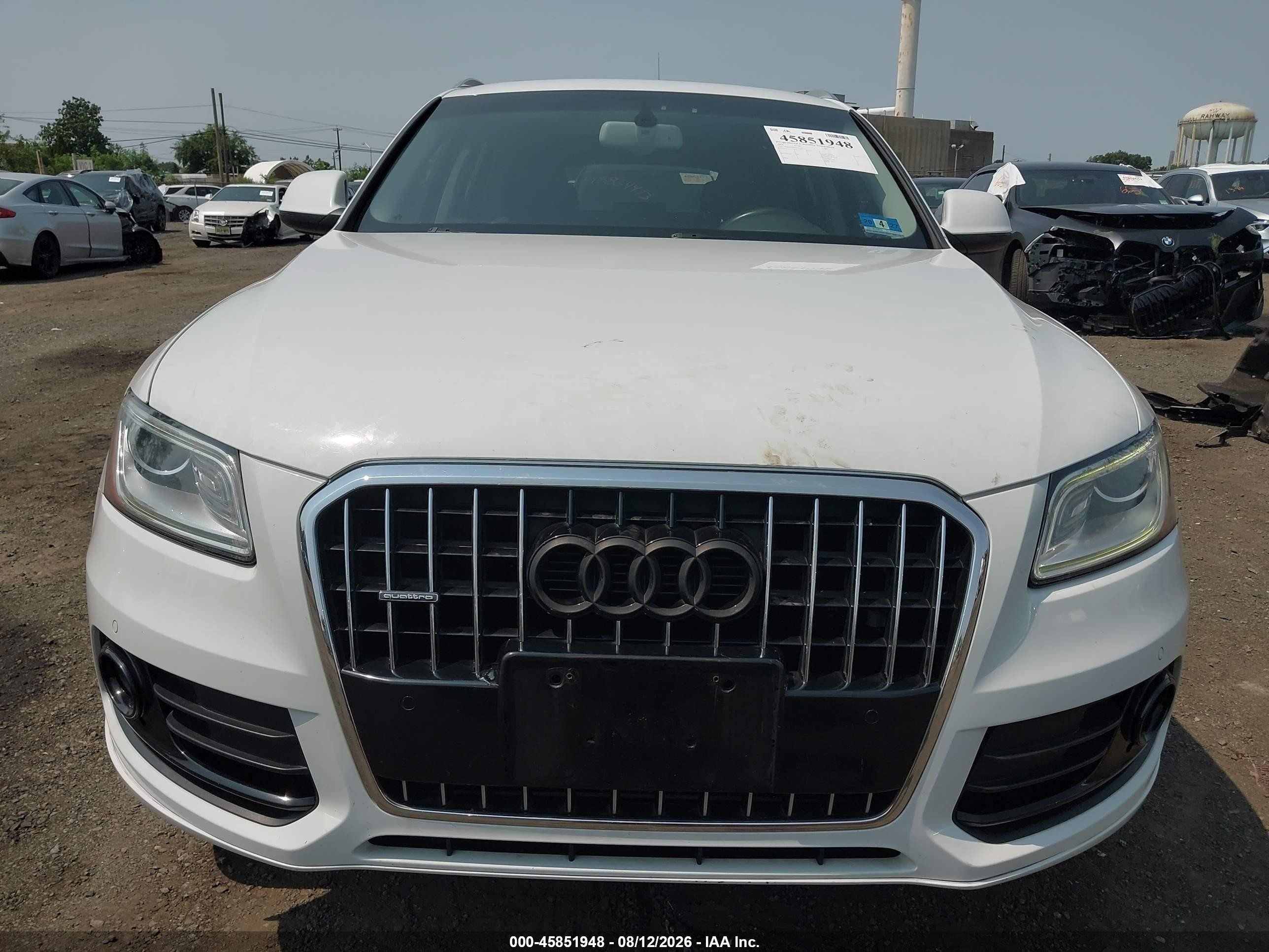 2014 Audi Q5 2.0t Premium White vin: WA1LFAFP9EA120171