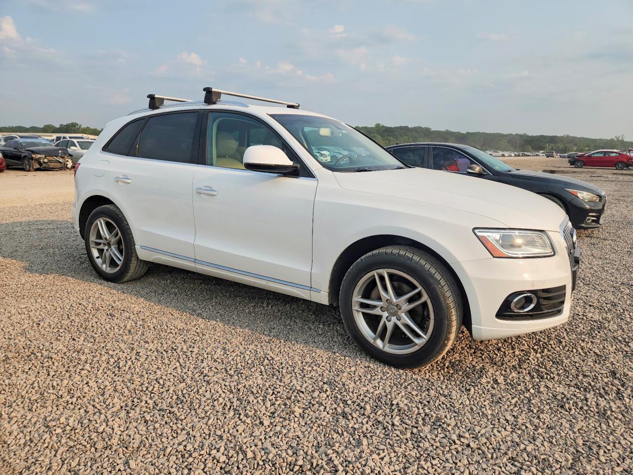 2015 Audi Q5 Premium Plus White vin: WA1LFAFP9FA072334