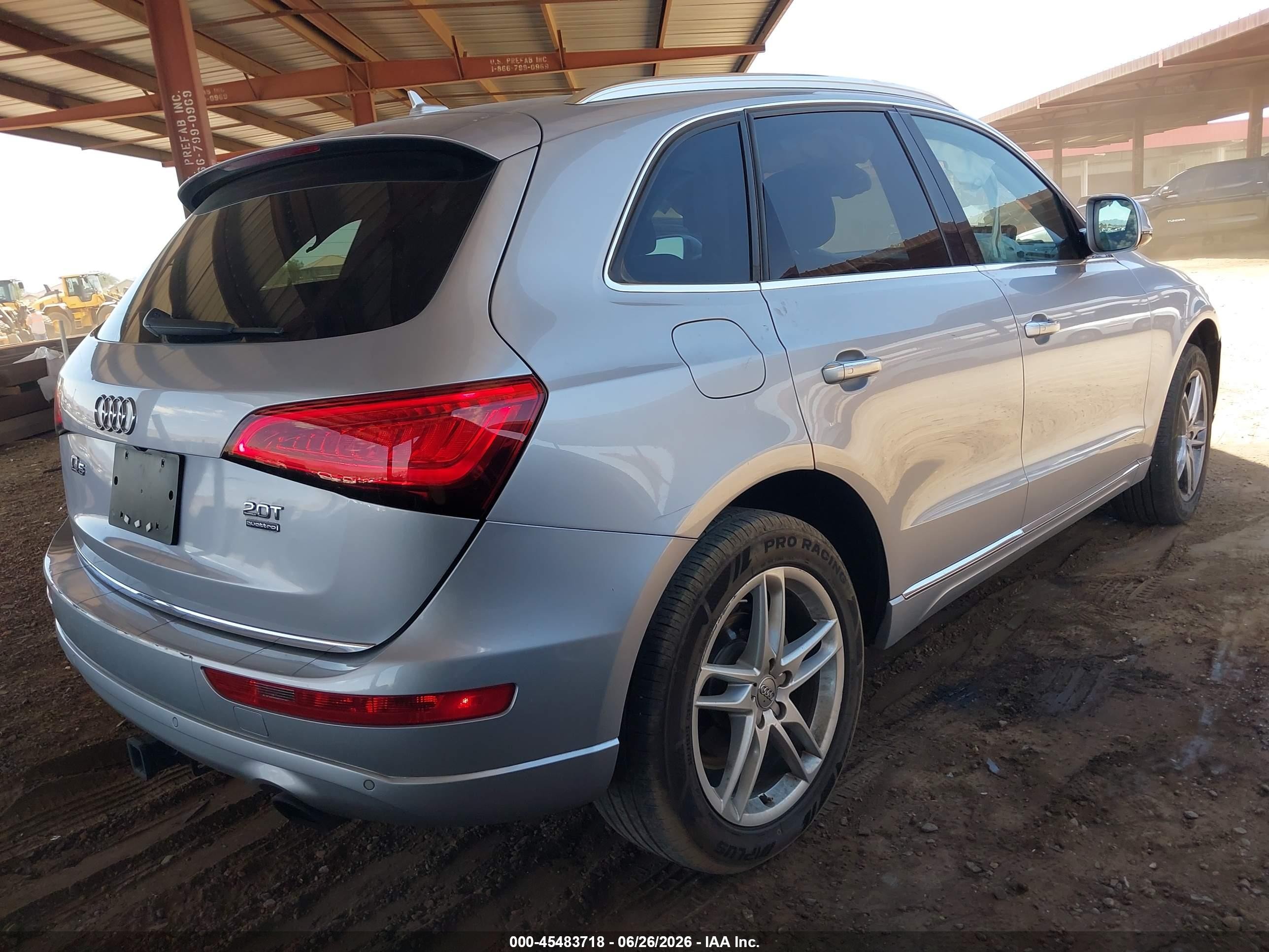 2015 Audi Q5 2.0t Premium Silver vin: WA1LFAFP9FA076772