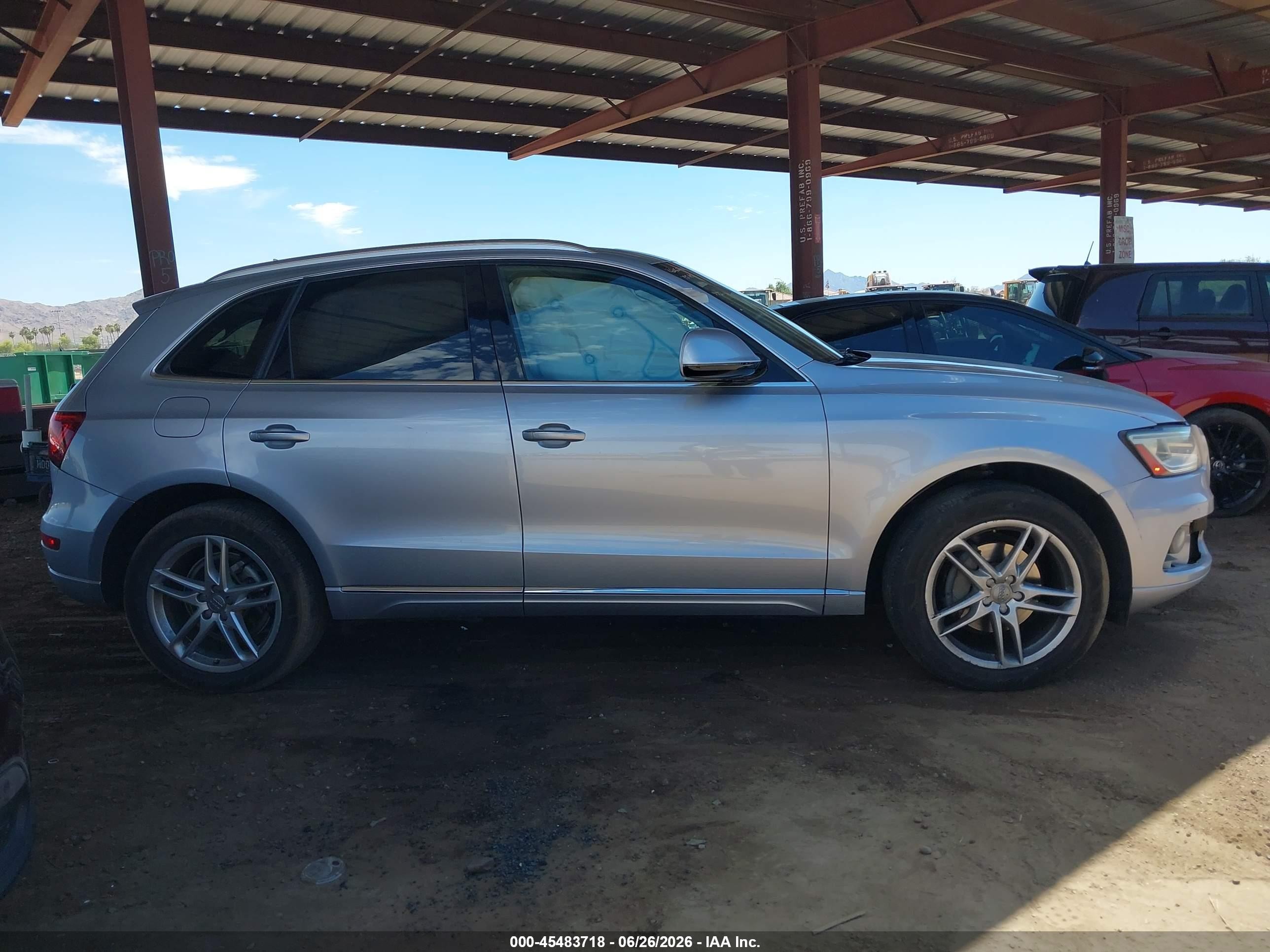 2015 Audi Q5 2.0t Premium Silver vin: WA1LFAFP9FA076772