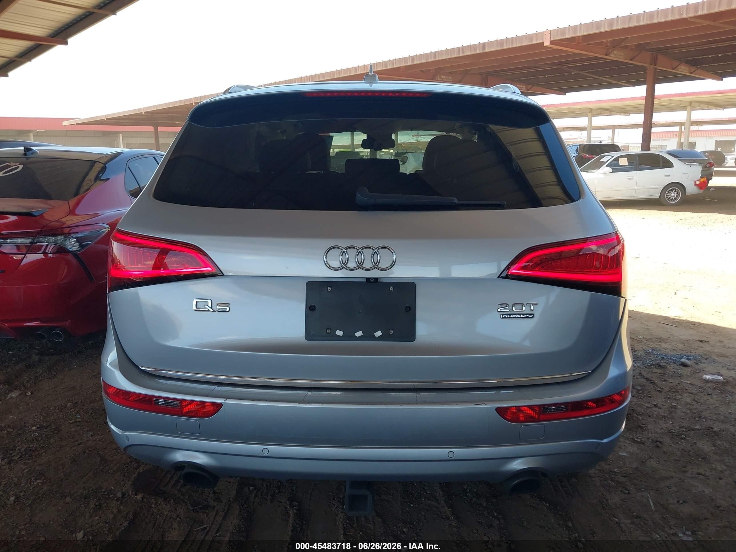 2015 Audi Q5 2.0t Premium Silver vin: WA1LFAFP9FA076772