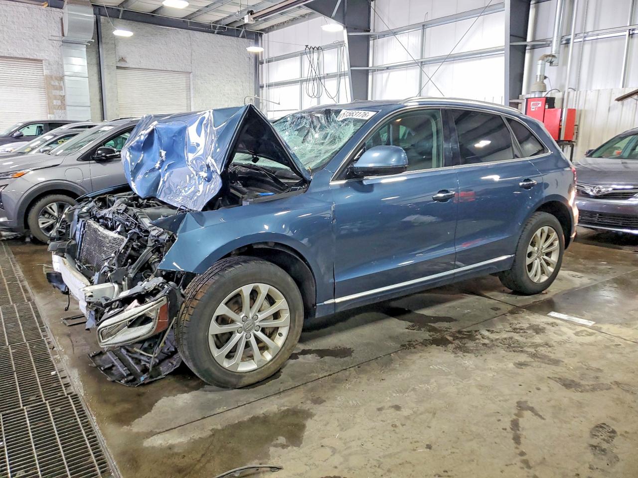 2015 Audi Q5 Premium Plus Blue vin: WA1LFAFP9FA081258