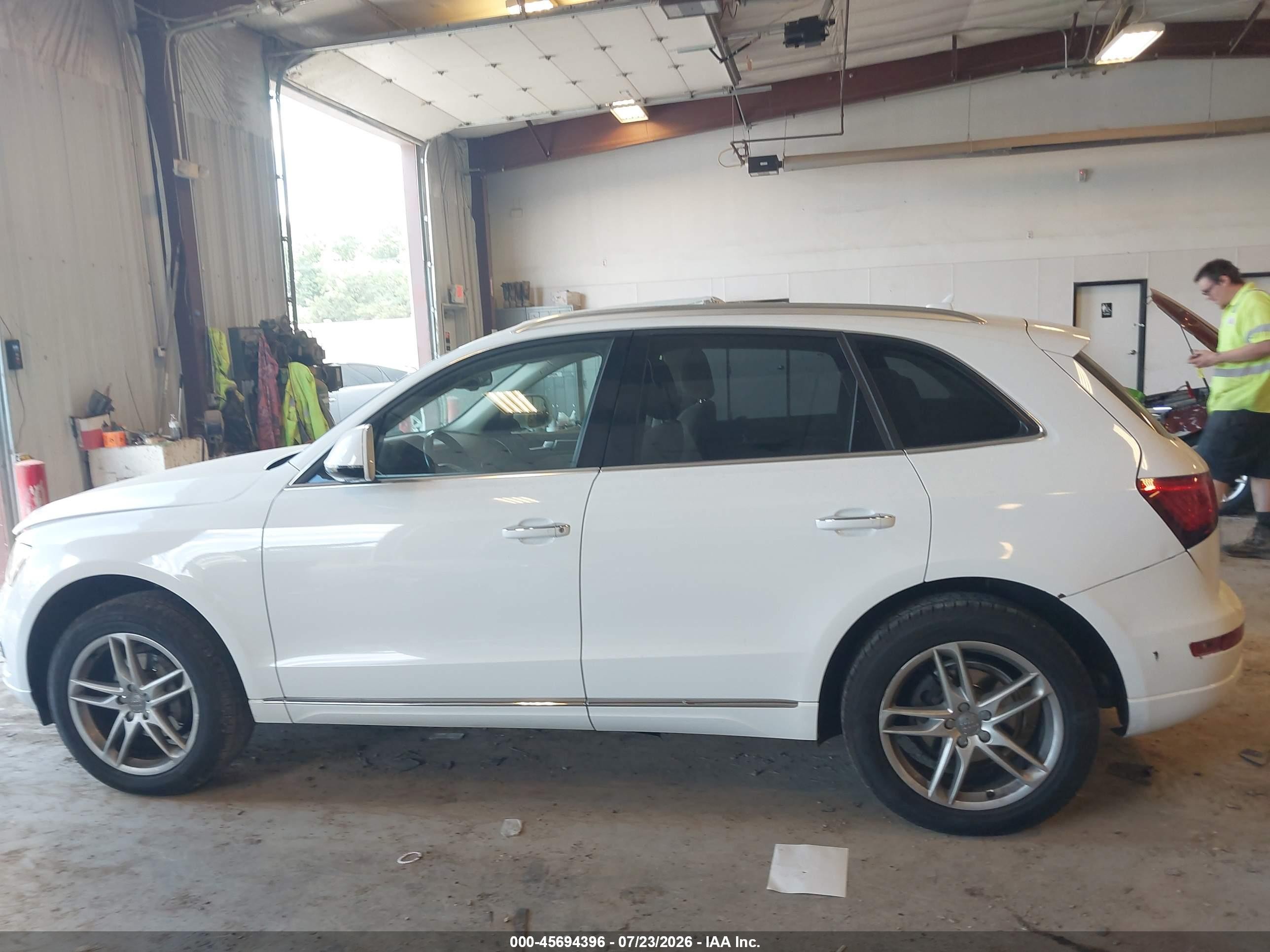 2015 Audi Q5 2.0t Premium White vin: WA1LFAFP9FA081776