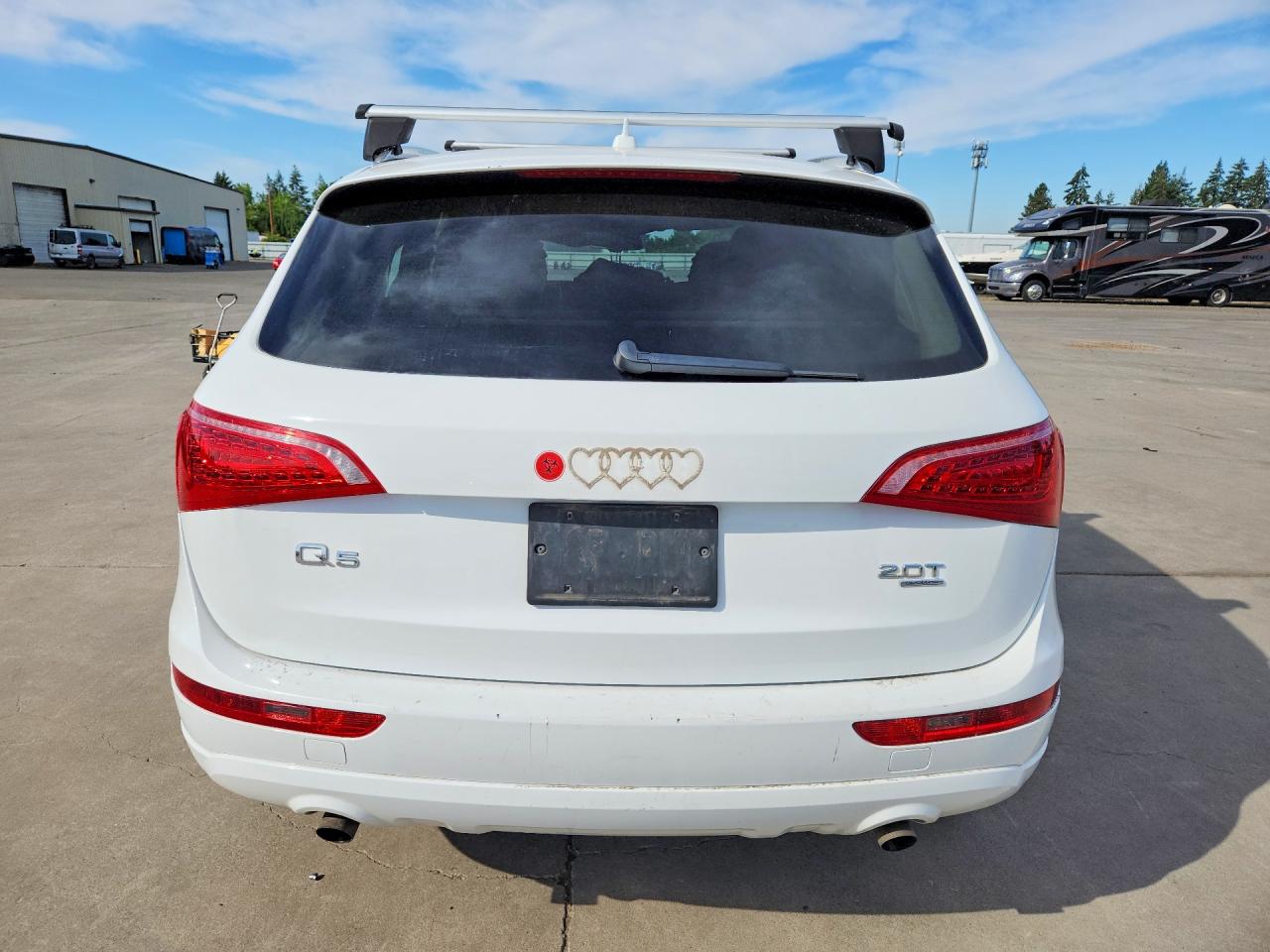 2012 Audi Q5 Premium Plus White vin: WA1LFAFPXCA017693
