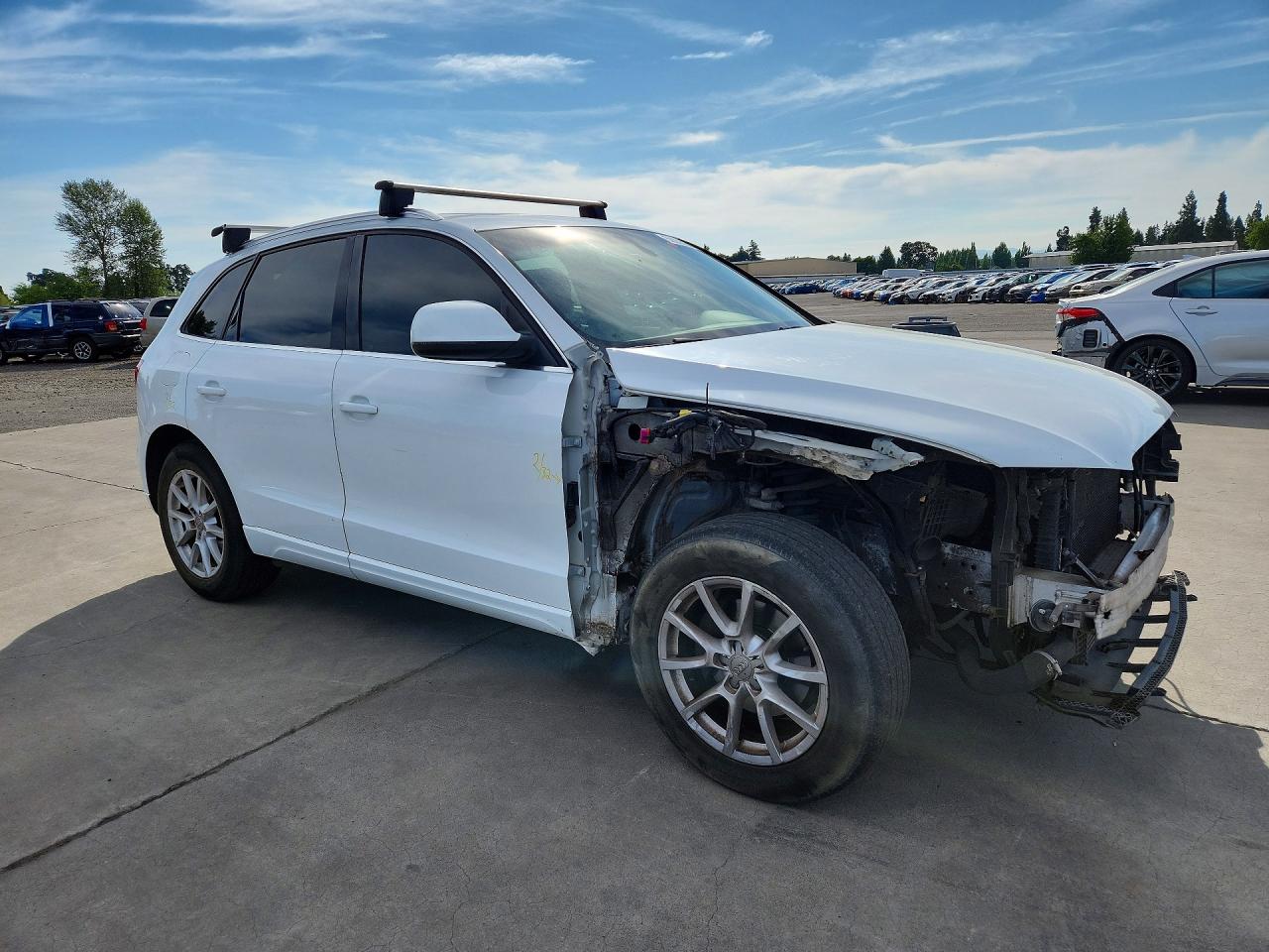 2012 Audi Q5 Premium Plus White vin: WA1LFAFPXCA017693