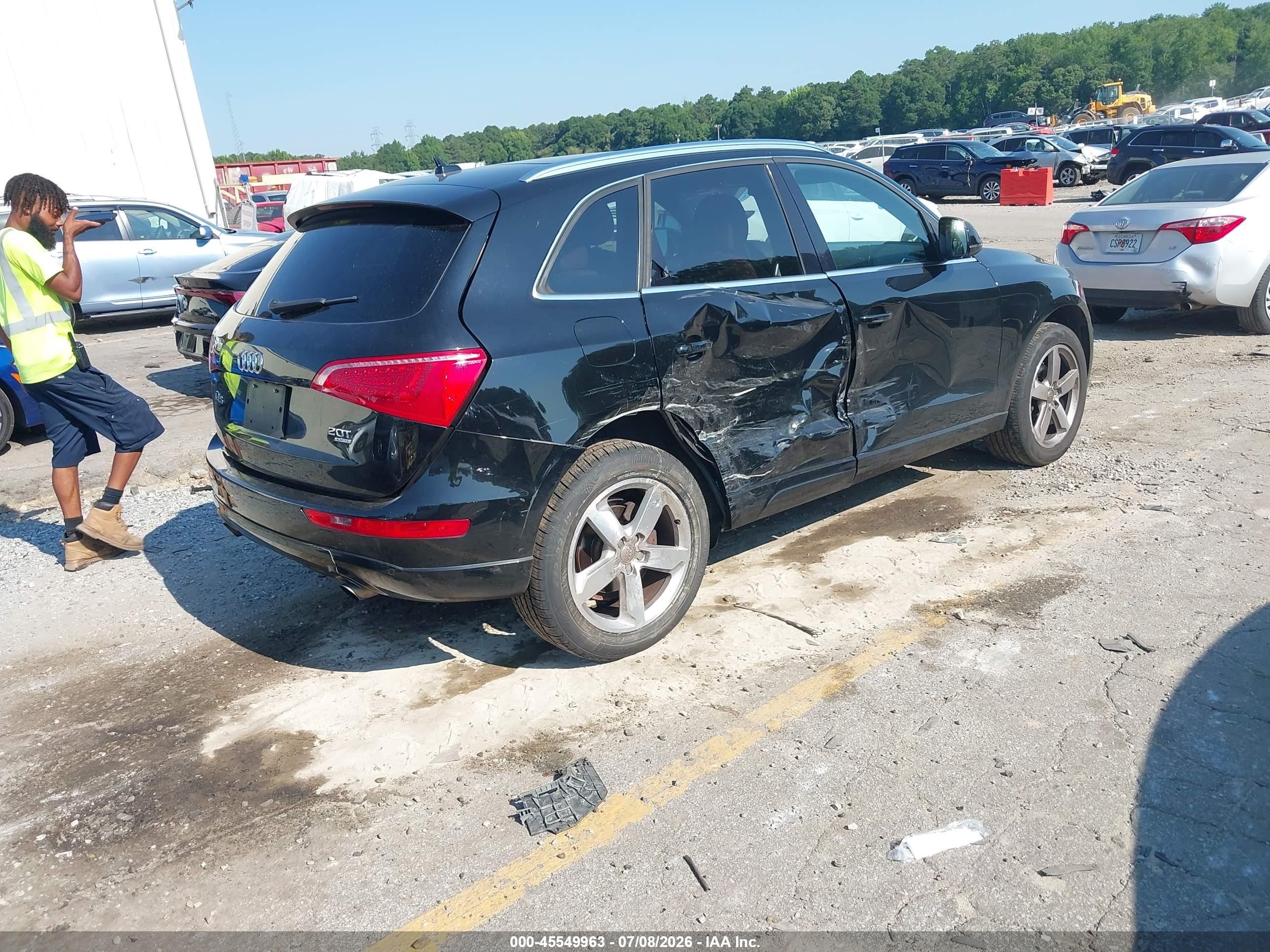 2012 Audi Q5 2.0t Premium Черный vin: WA1LFAFPXCA053335