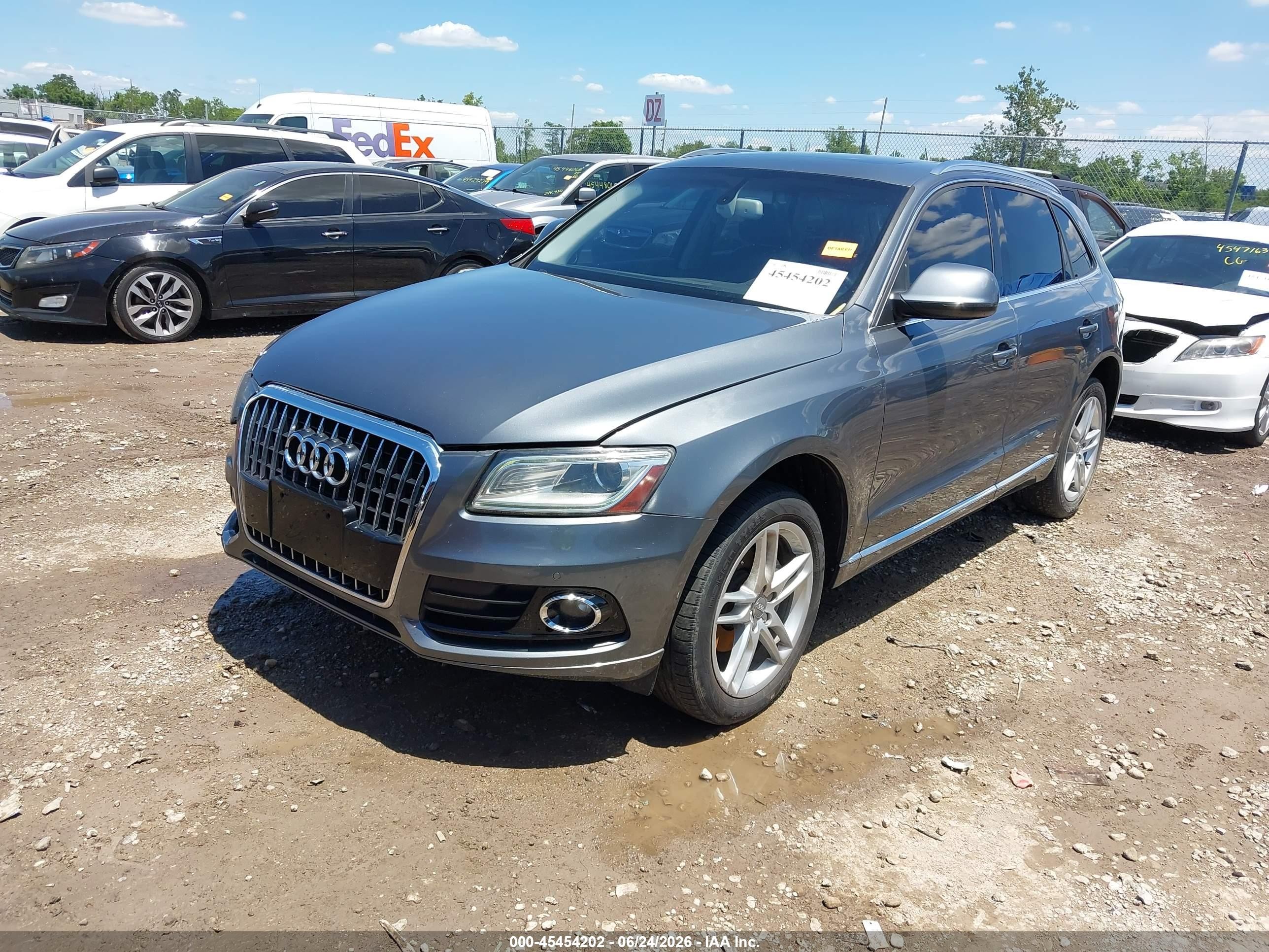 2013 Audi Q5 2.0t Premium Серый vin: WA1LFAFPXDA009630