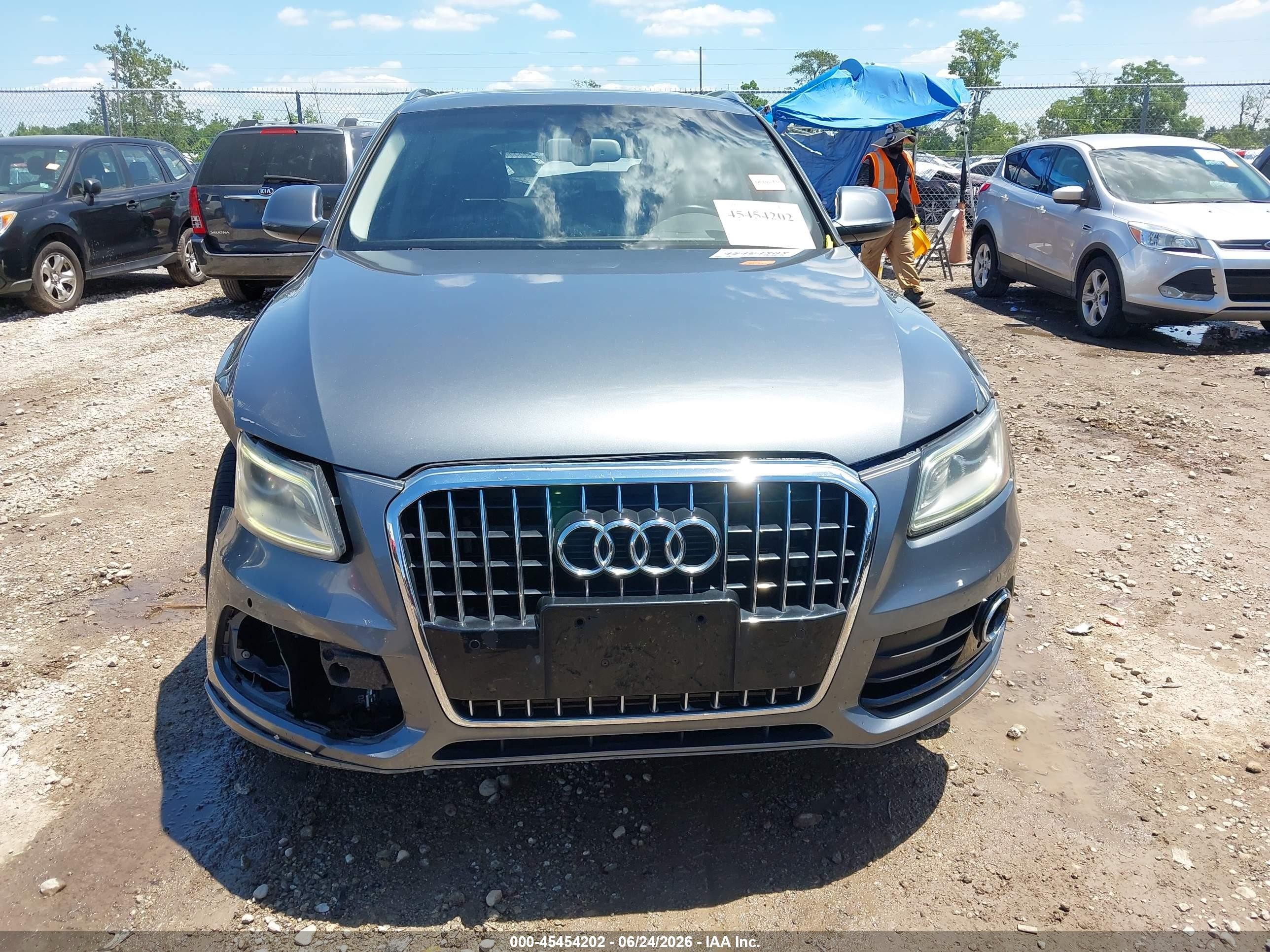 2013 Audi Q5 2.0t Premium Серый vin: WA1LFAFPXDA009630