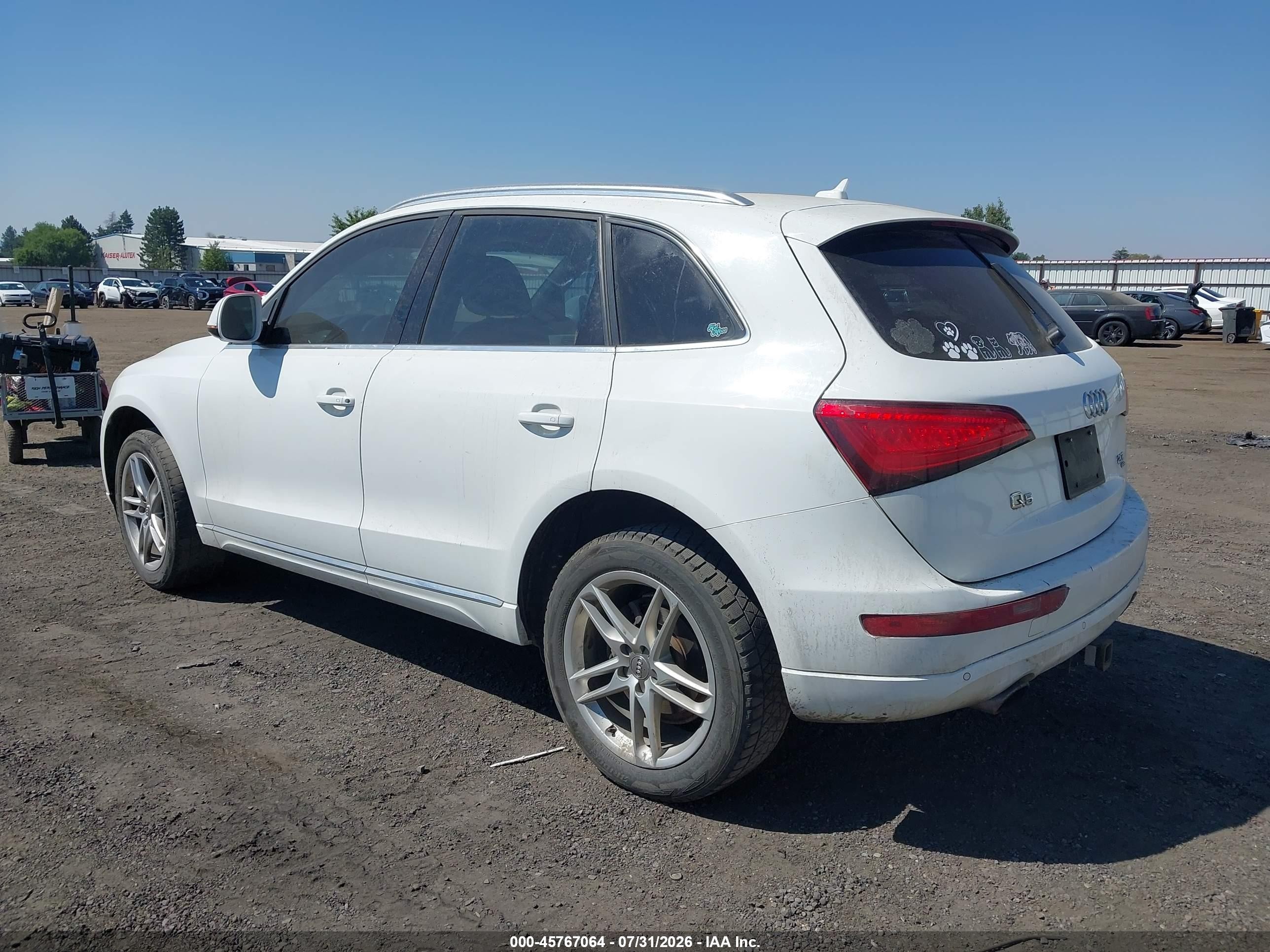 2013 Audi Q5 2.0t Premium White vin: WA1LFAFPXDA035788