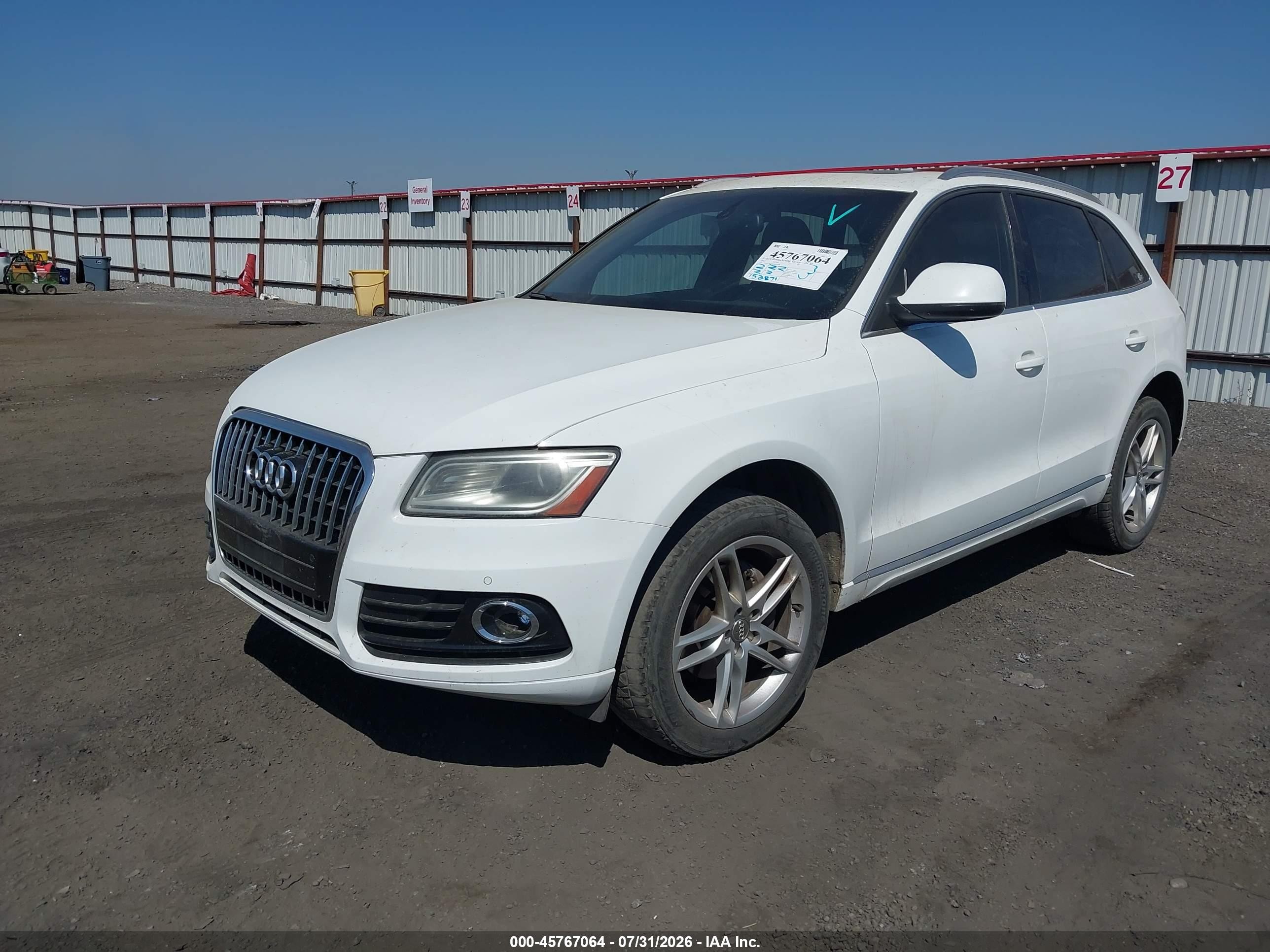 2013 Audi Q5 2.0t Premium White vin: WA1LFAFPXDA035788