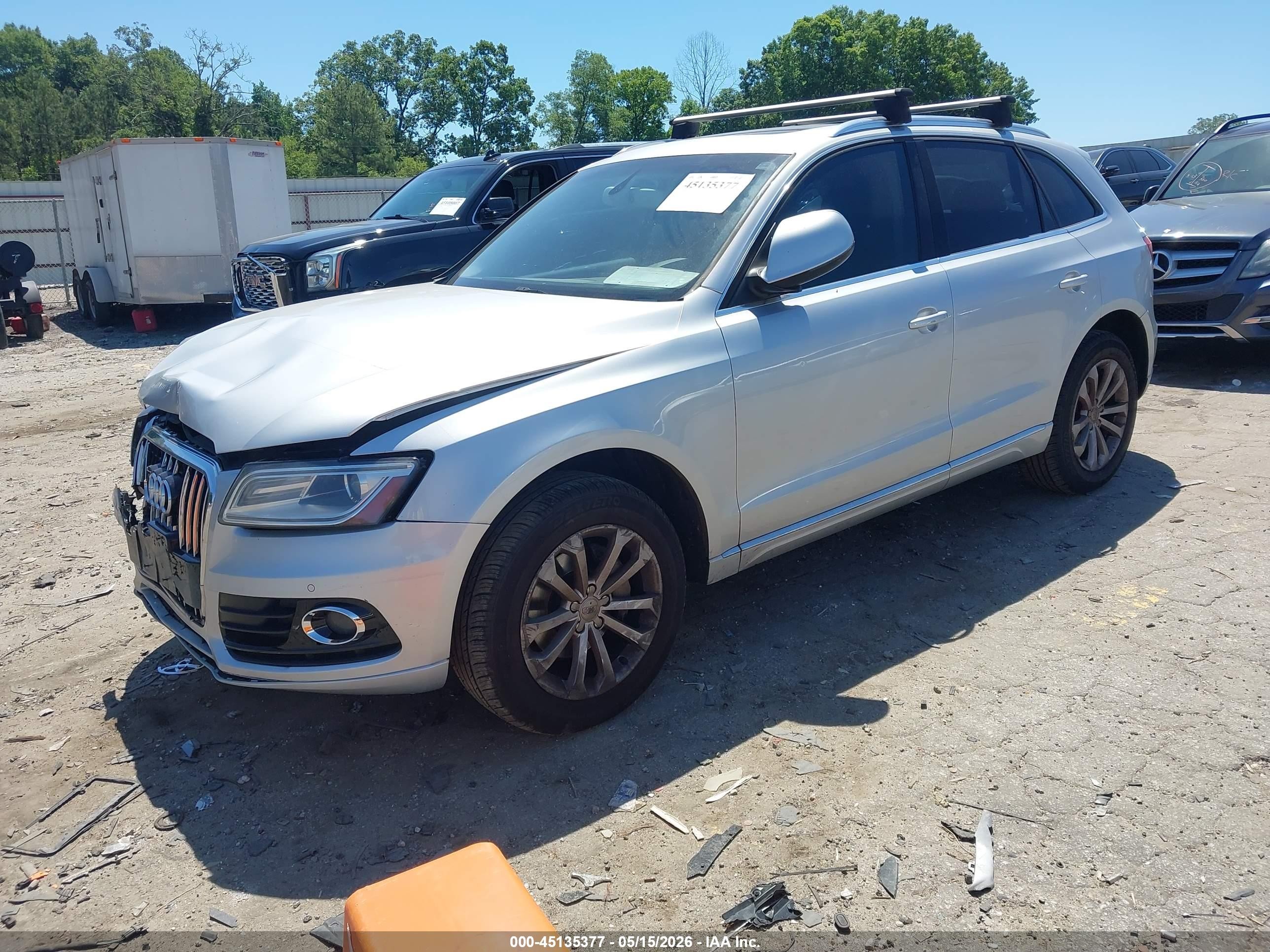 2014 Audi Q5 2.0t Premium Silver vin: WA1LFAFPXEA099038