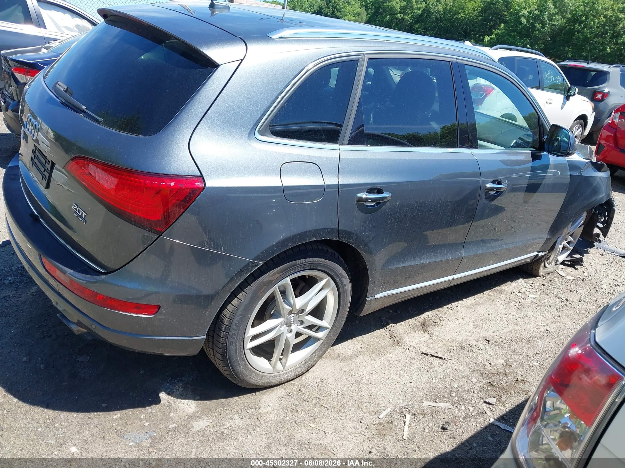2015 Audi Q5 2.0t Premium Gray vin: WA1LFAFPXFA099204