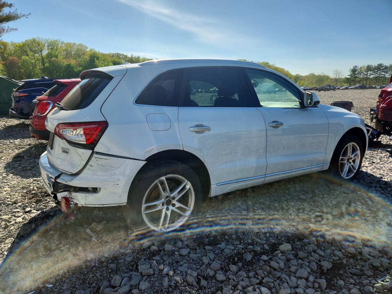 2015 Audi Q5 Premium Plus White vin: WA1LFAFPXFA109200