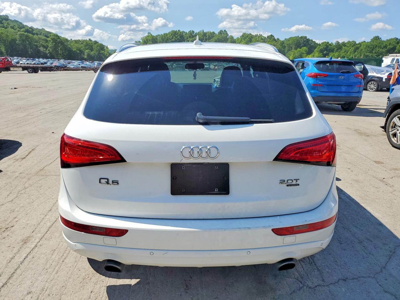 2013 Audi Q5 Premium Plus White vin: WA1LFBFP1DA067874
