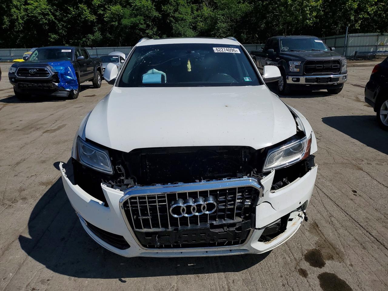 2013 Audi Q5 Premium Plus White vin: WA1LFBFP1DA067874
