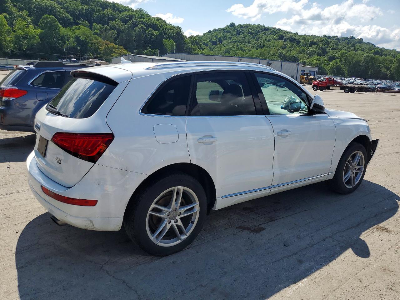 2013 Audi Q5 Premium Plus White vin: WA1LFBFP1DA067874