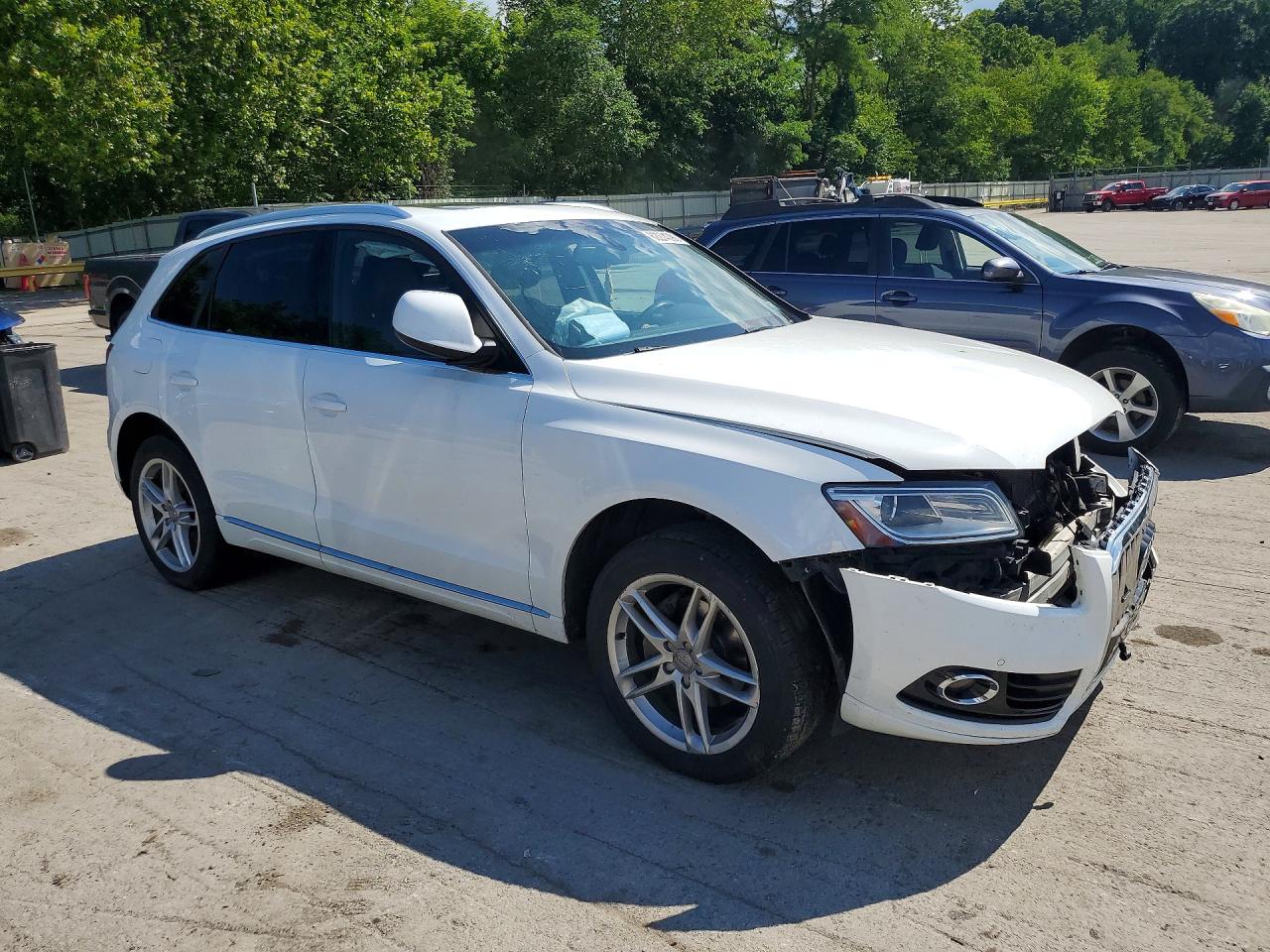 2013 Audi Q5 Premium Plus White vin: WA1LFBFP1DA067874