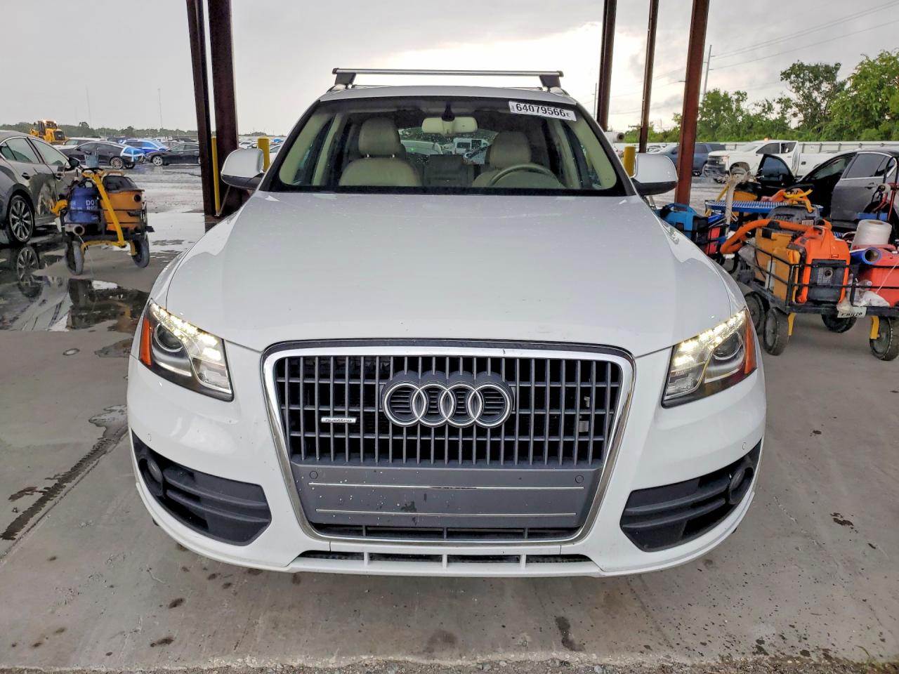 2012 Audi Q5 Premium Plus White vin: WA1LFBFP7CA052455